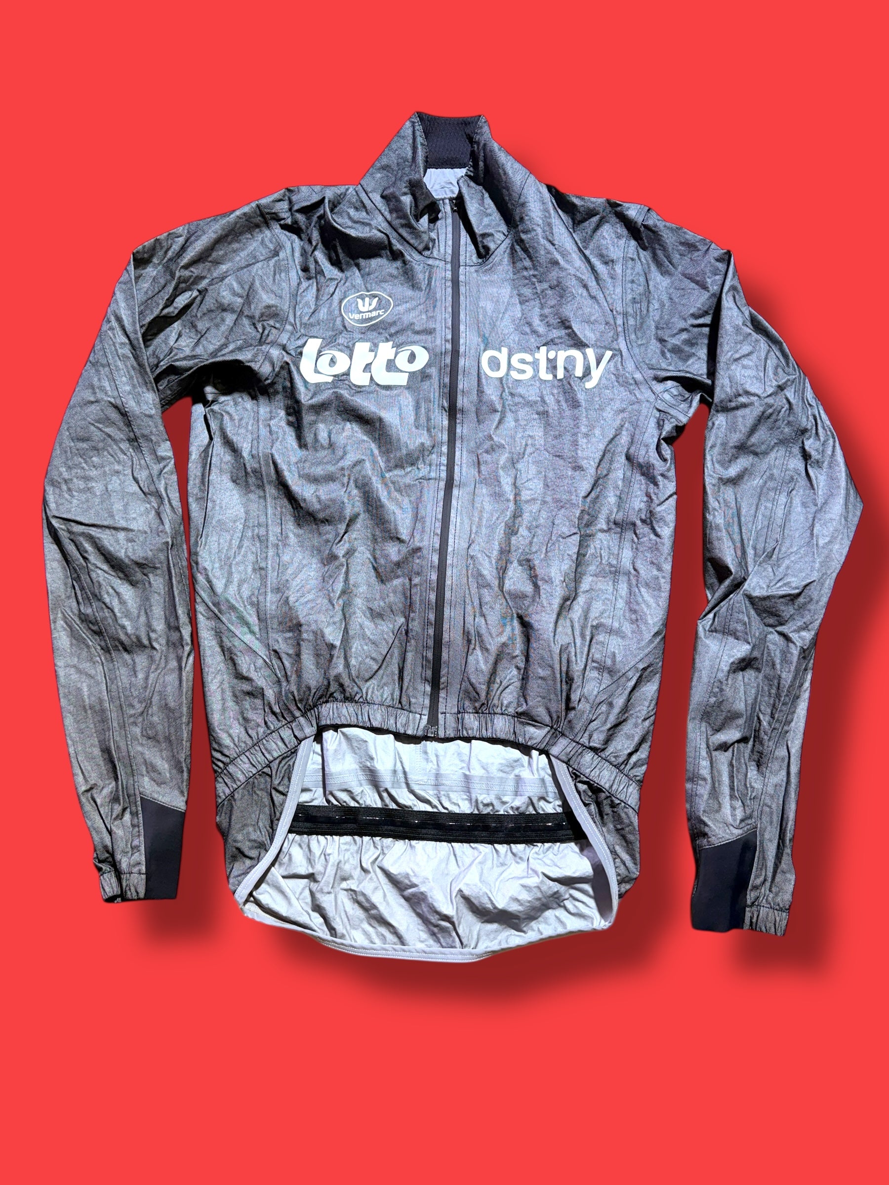 Windproof Waterproof Rain Jacket Team Rider Issued |Lotto DSTNY Vermarc| Pro Cycling Kit