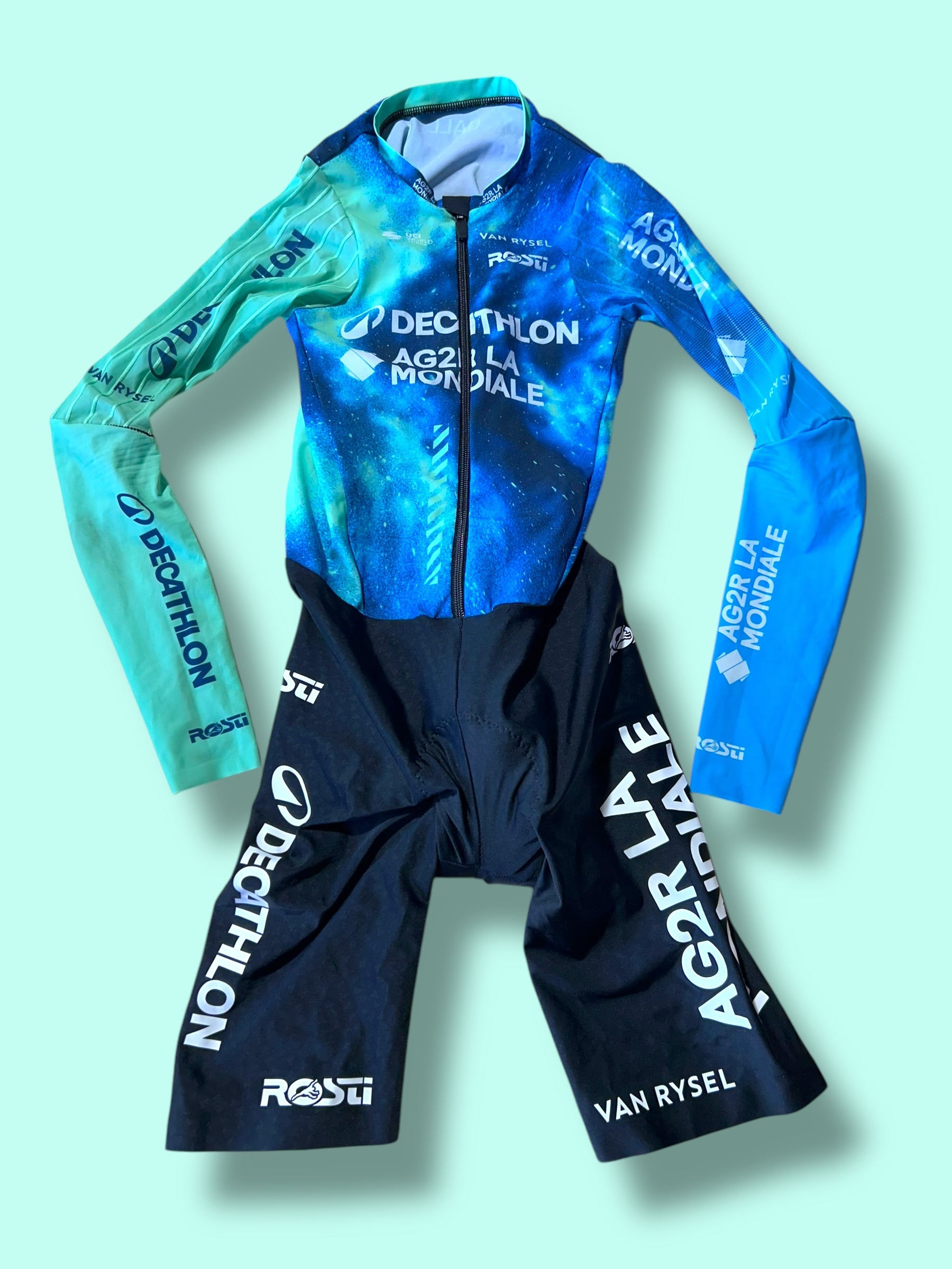 TT Suit Time Trial Aerosuit GALL CLM | Decathlon AG2R La Mondiale | NoPinz | Pro Cycling Kit