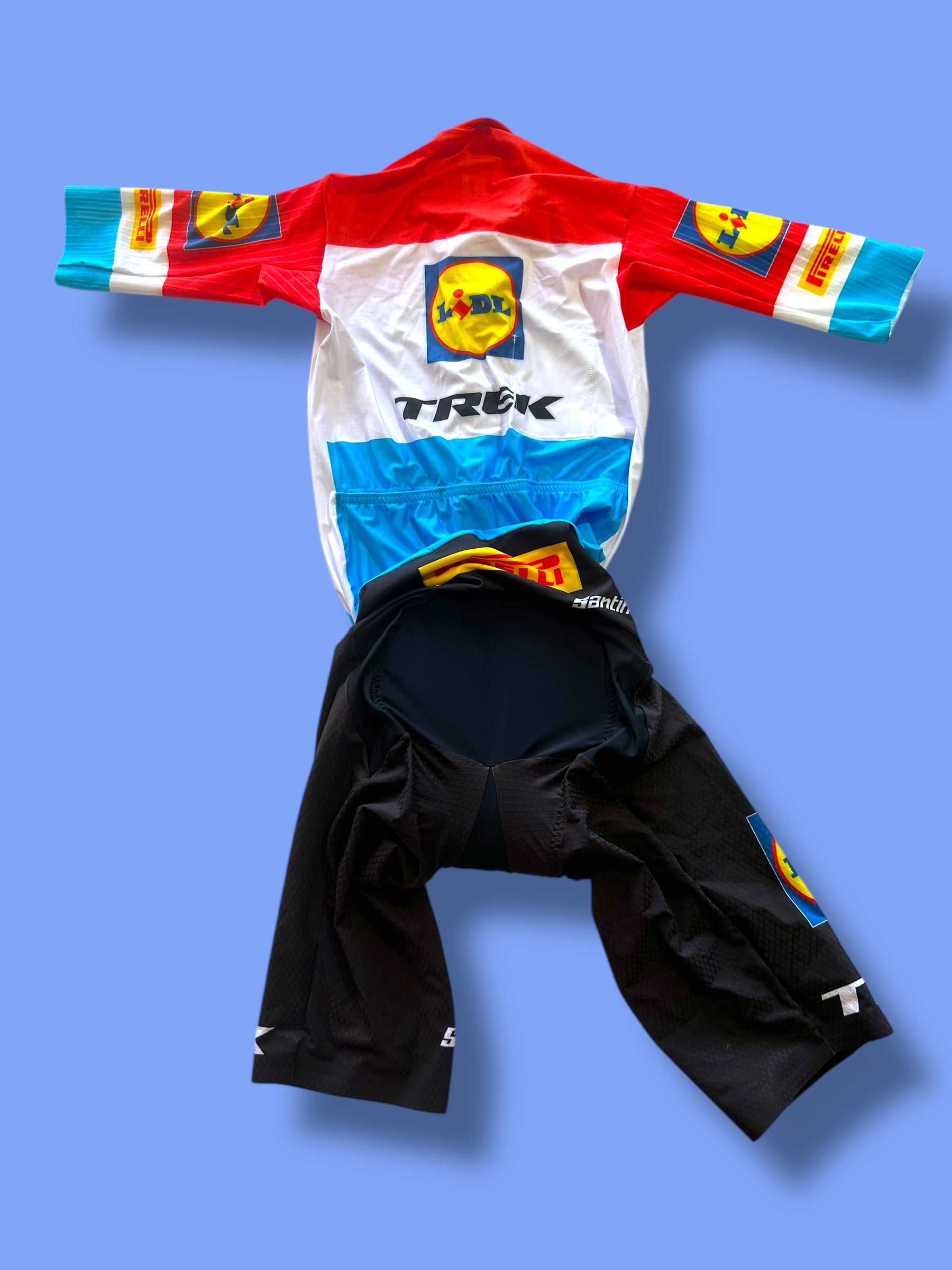 Aero Suit Roadsuit Sprint Suit 2.0 Luxembourg| Santini | Lidl Trek | Pro Cycling Kit