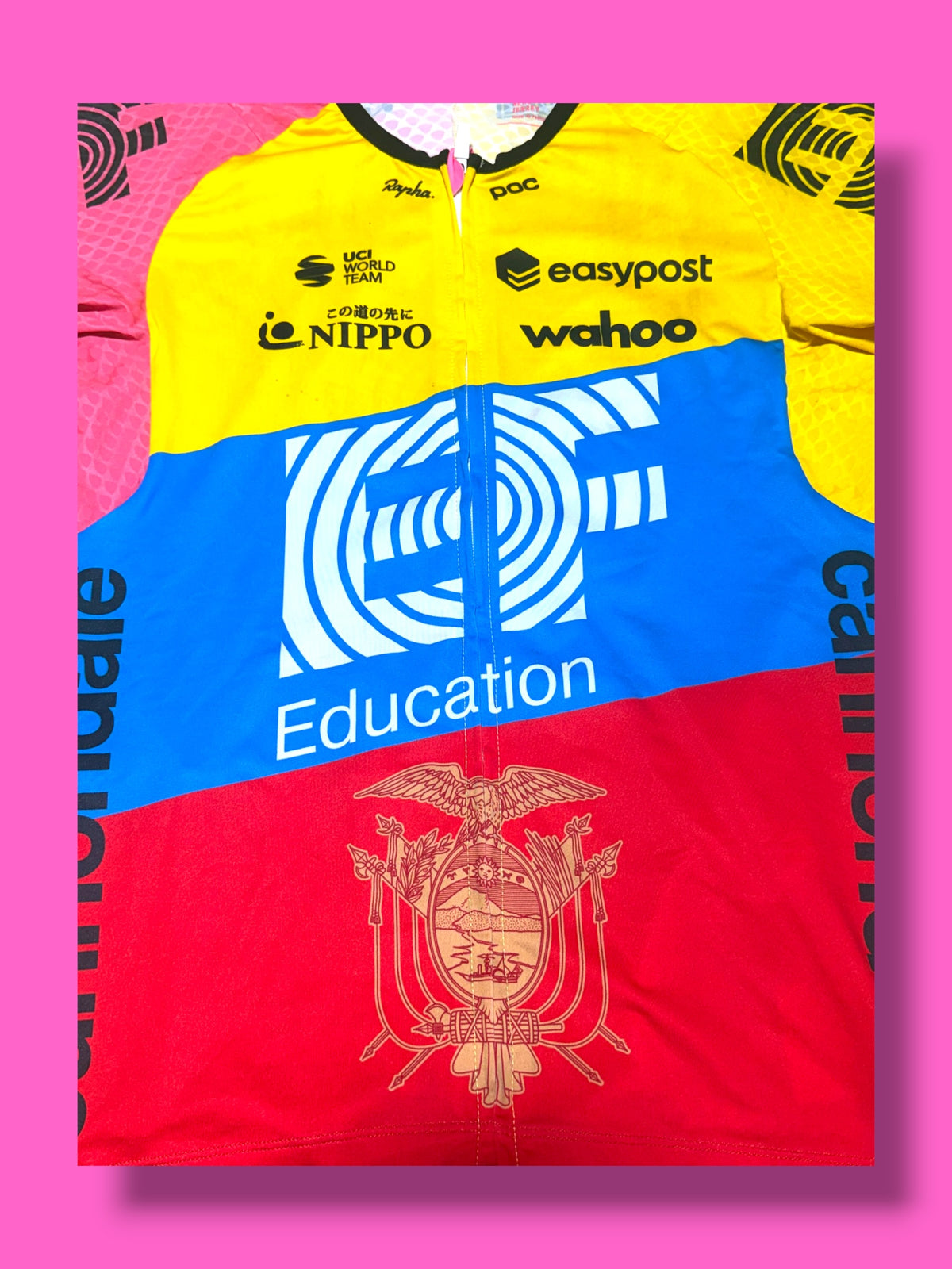National Champion Aero Jersey Richard Carapaz Pro Team | EF Education First | Rapha Men's Pro Kit