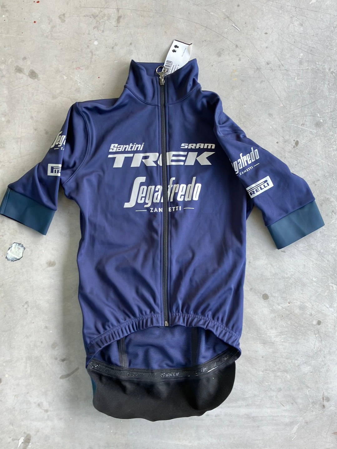 Trek Segafredo | Santini Short Sleeve Gabba Jacket | Navy | S