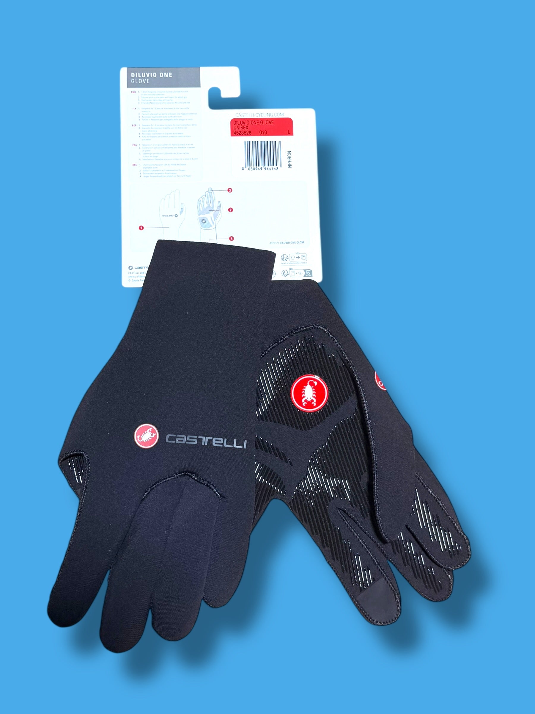 Diluvio Winter Thermal Neoprene Long Finger Glove|Castelli|Soudal Quick-Step