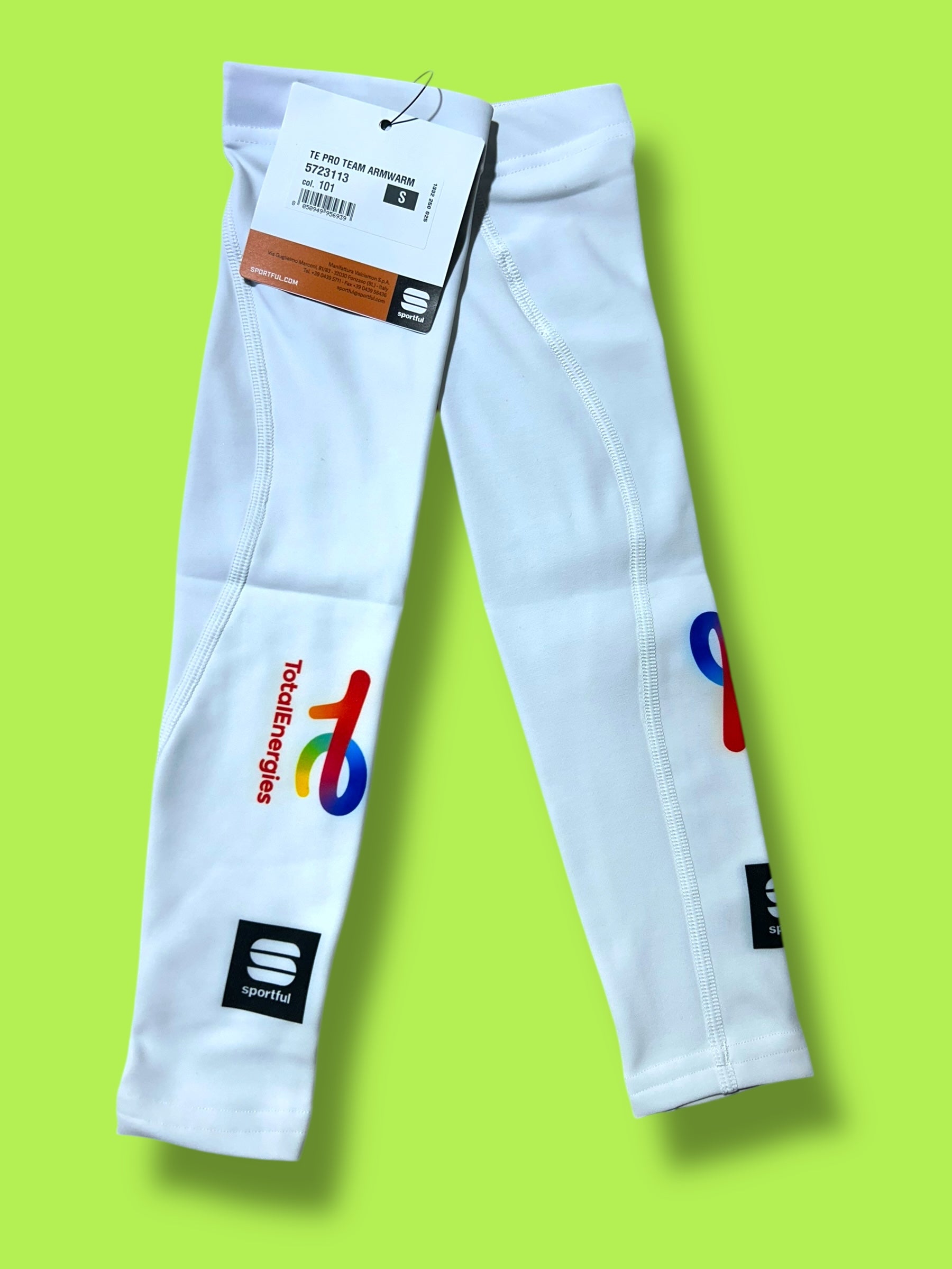 Arm Warmers Pro Team TE Road Racing Rain Winter | Sportful | Total Direct Energies| Pro Cycling Kit