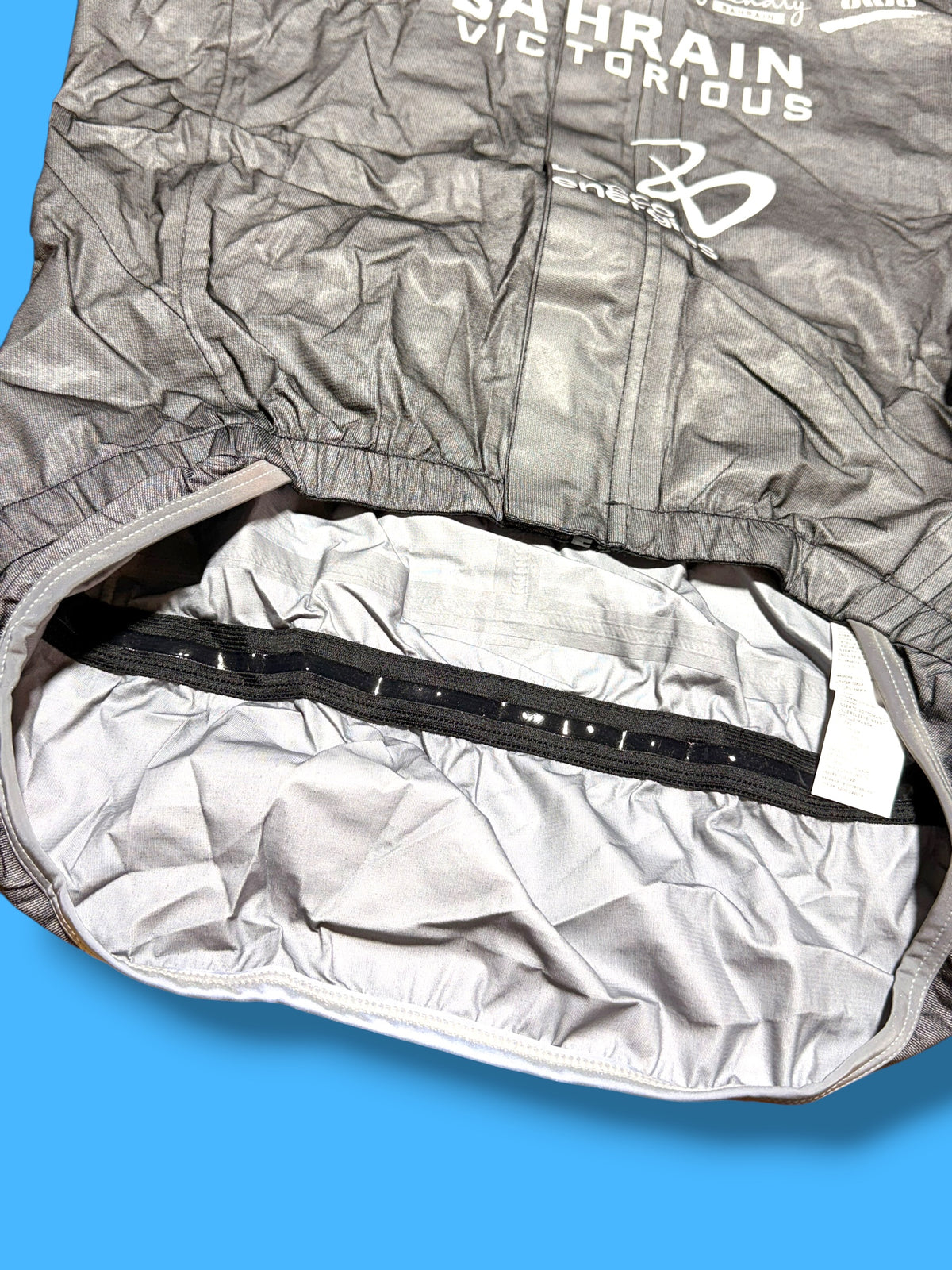 Heavy Rain Jacket - Reflective Silver | Bahrain Victorious | Alé Pro Cycling Kit