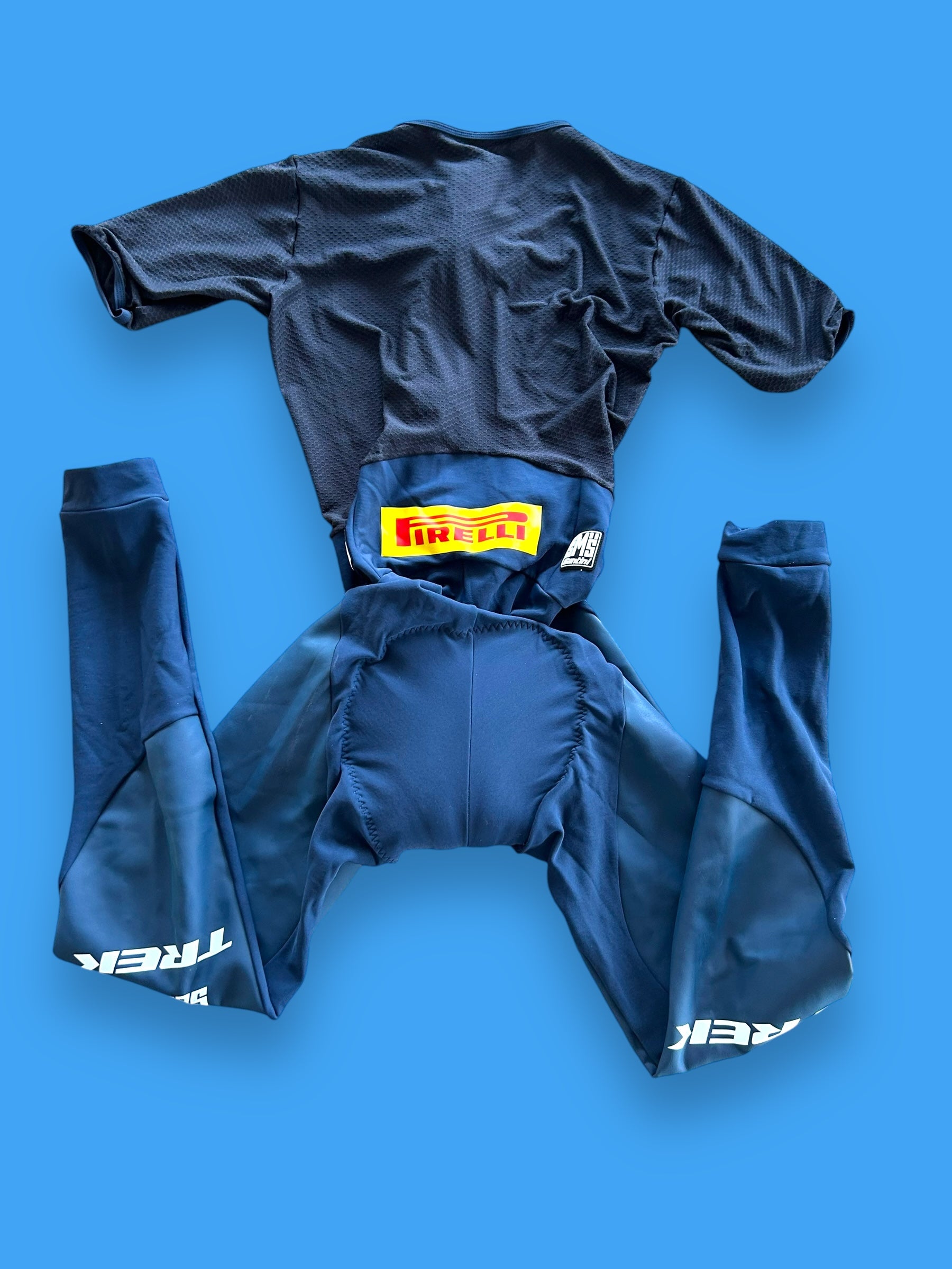 Deep Winter Padded Tights Suit | Santini | Trek Segafredo | Pro Team Cycling Kit