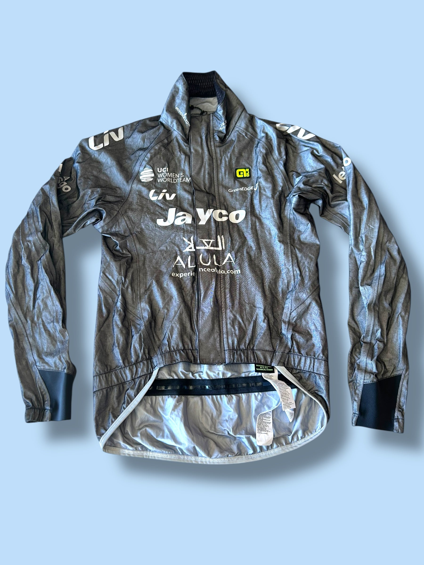 Rain Jacket Winter Waterproof Klimatik Racing Packable Womens| Ale | Jayco Alula| Pro Cycling Kit