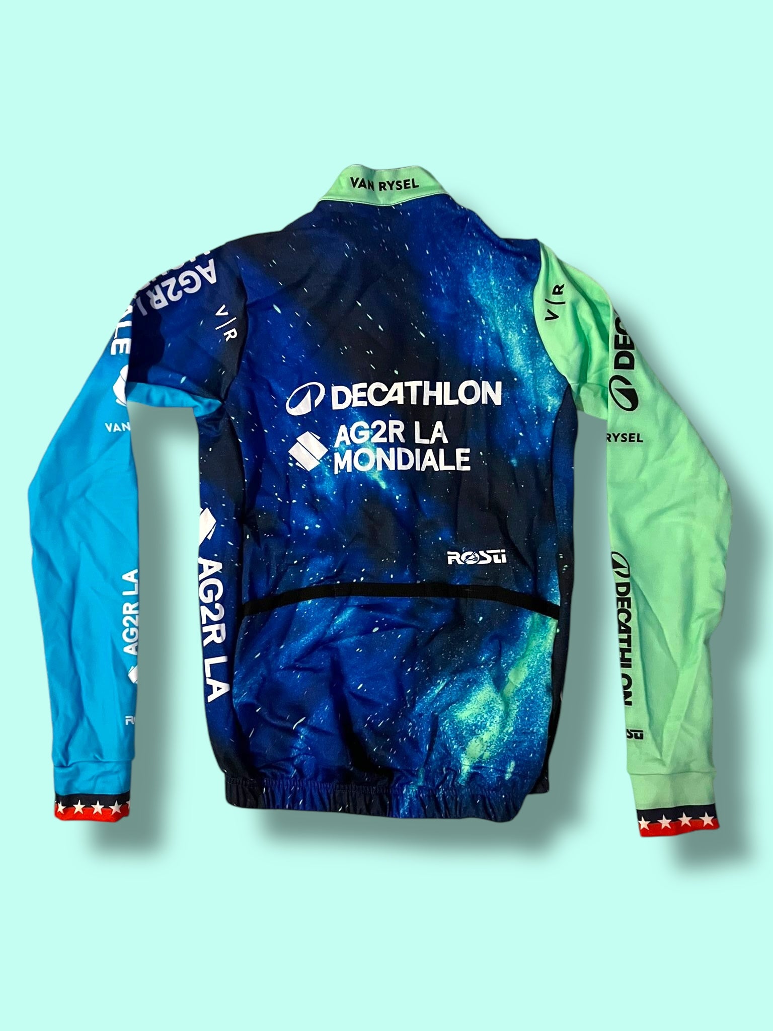 Winter Jacket WARBASSE USA Thermal Windproof Waterproof Long Sleeve Jersey|Decathlon AG2R La Mondiale|Rosti|Pro Cycling Kit