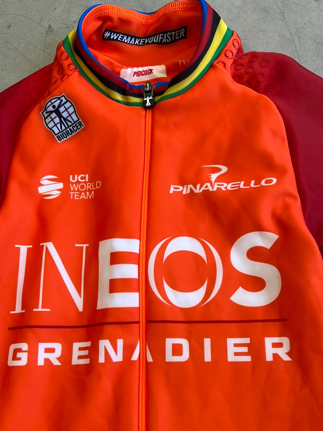 Tom Pidcock World Champion Band Jersey | Bioracer | Ineos | Pro Cycling Kit