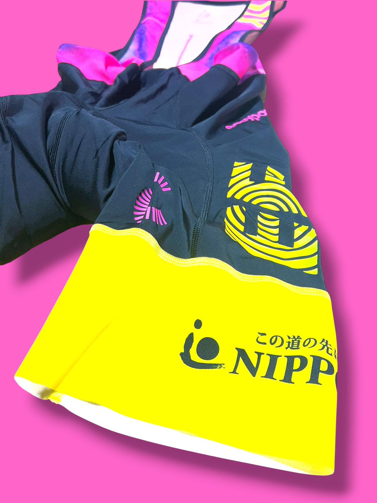 EF 2022 Yellow-Band Bib Shorts Stefan Bissegger One-of-One Rapha-Palace | EF Education First | Rapha Men's Pro Kit
