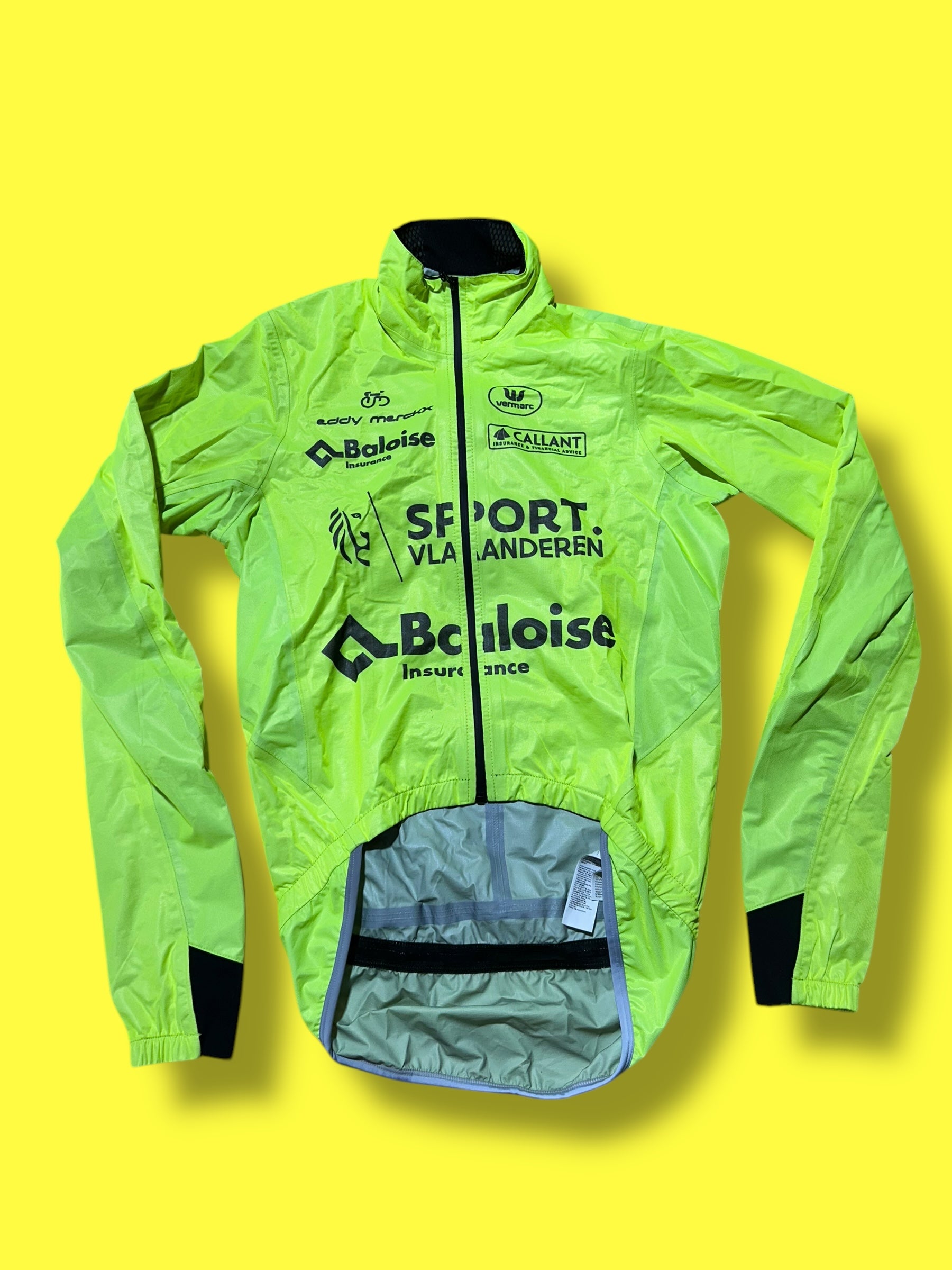 Waterproof Jacket Cape Rain Windproof | Vermarc | Flanders Baloise| Pro Cycling Kit