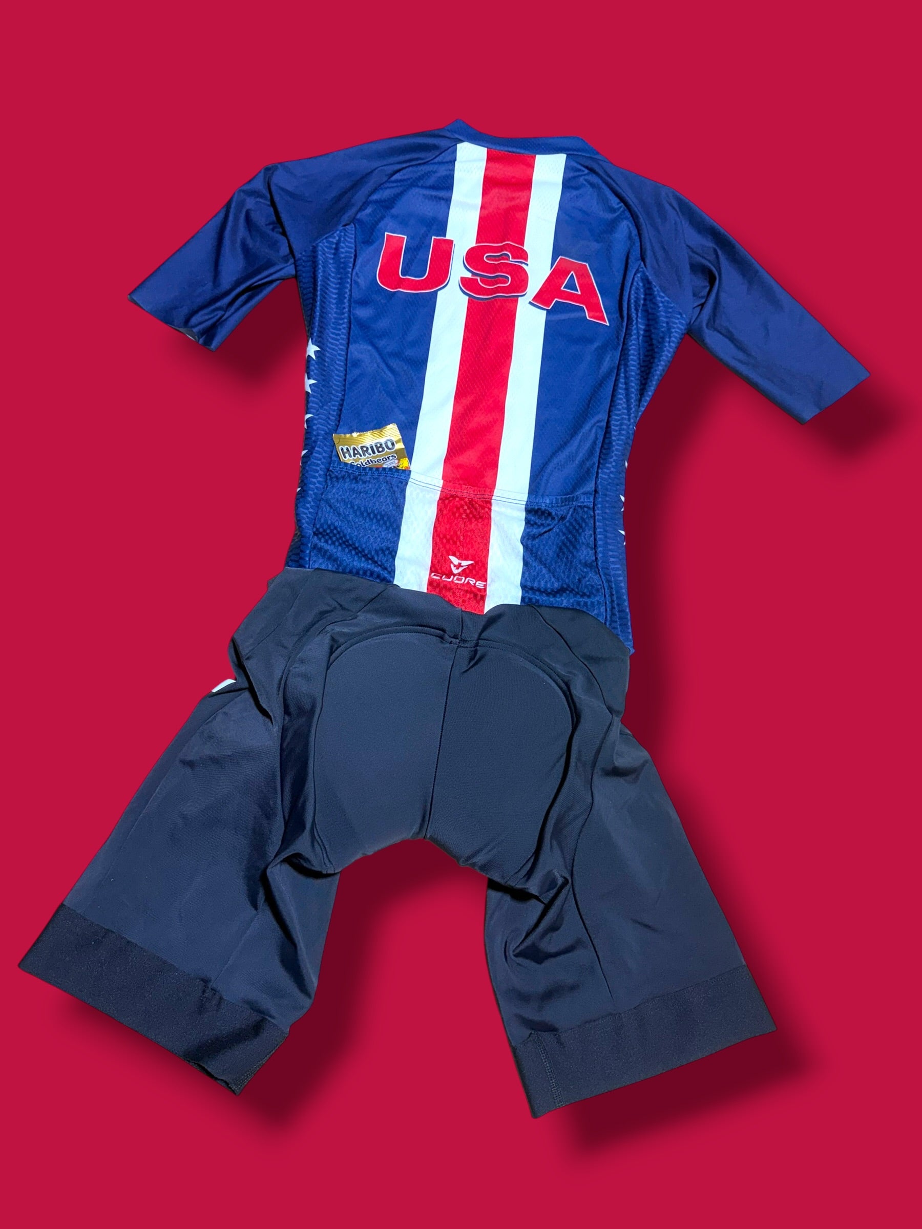 Aero Race Suit Aerosuit Pockets|USA Cycling|Cuore Pro Cycling Kit
