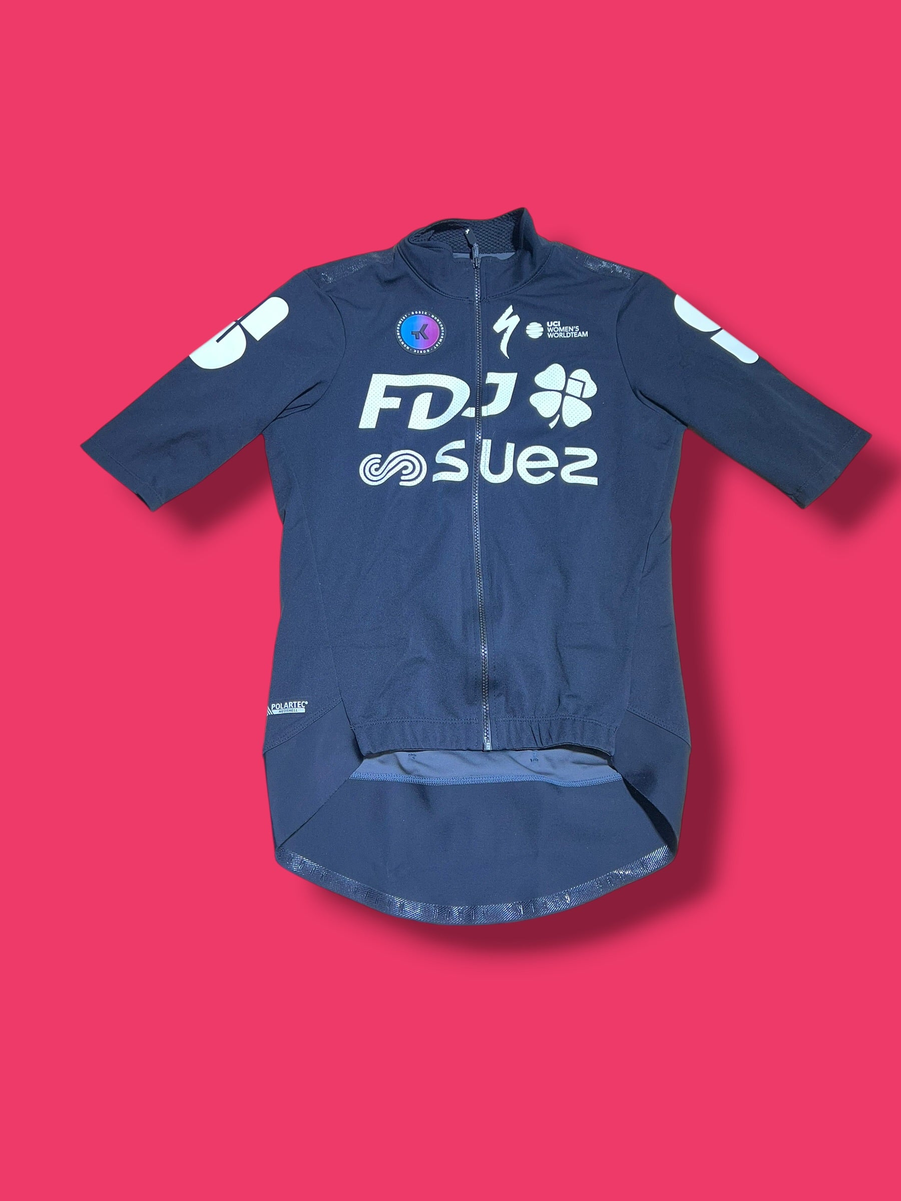 Short Sleeve Gabba Rain Jersey Womens|FDJ Suez |Gobik Pro Cycling Kit
