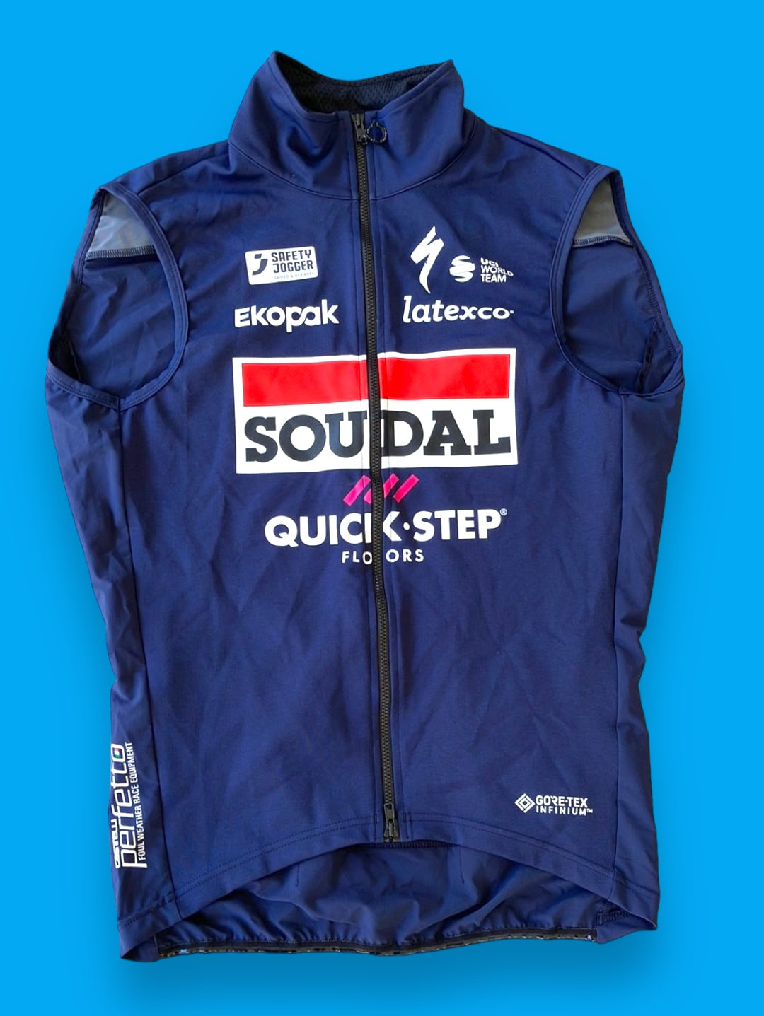 Perfetto Vest / Gilet | Castelli | Blue | Quick-Step Soudal | Pro Cycling Kit