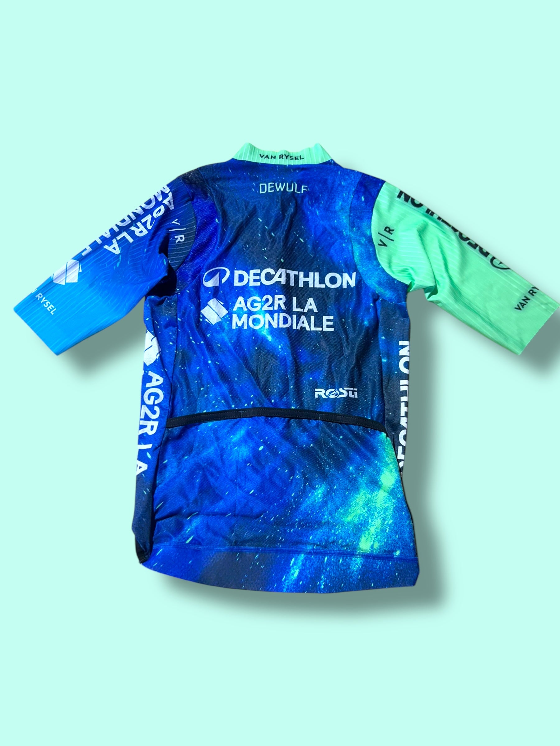 Aero Jersey STAN DEWULF Short Sleeve Racing Maillot | Decathlon AG2R La Mondiale | Rosti | Pro Cycling Kit