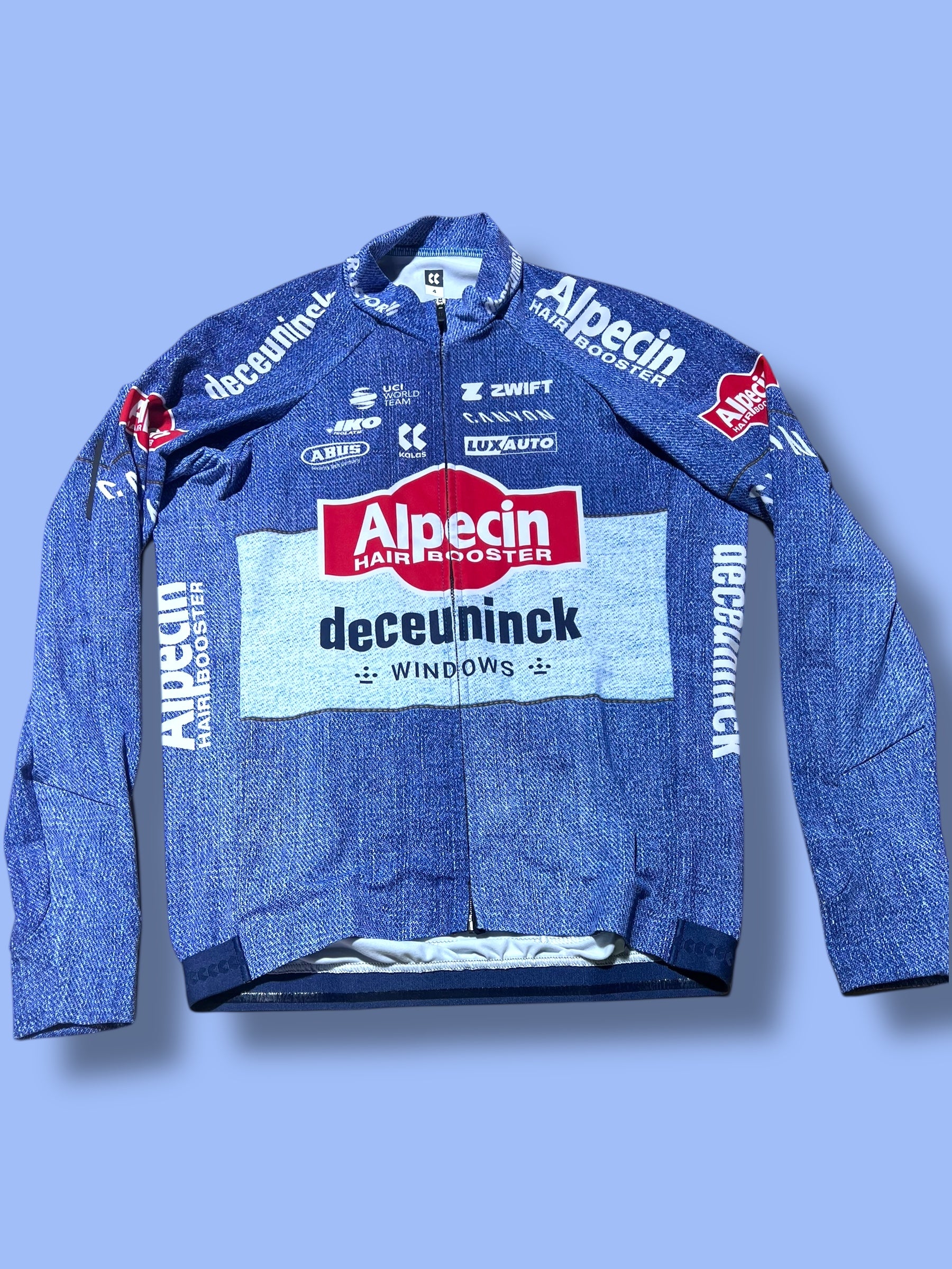 Winter Long Sleeve Jersey Thermal | Alpecin Deceuninck Kalas| Pro Cycling Kit