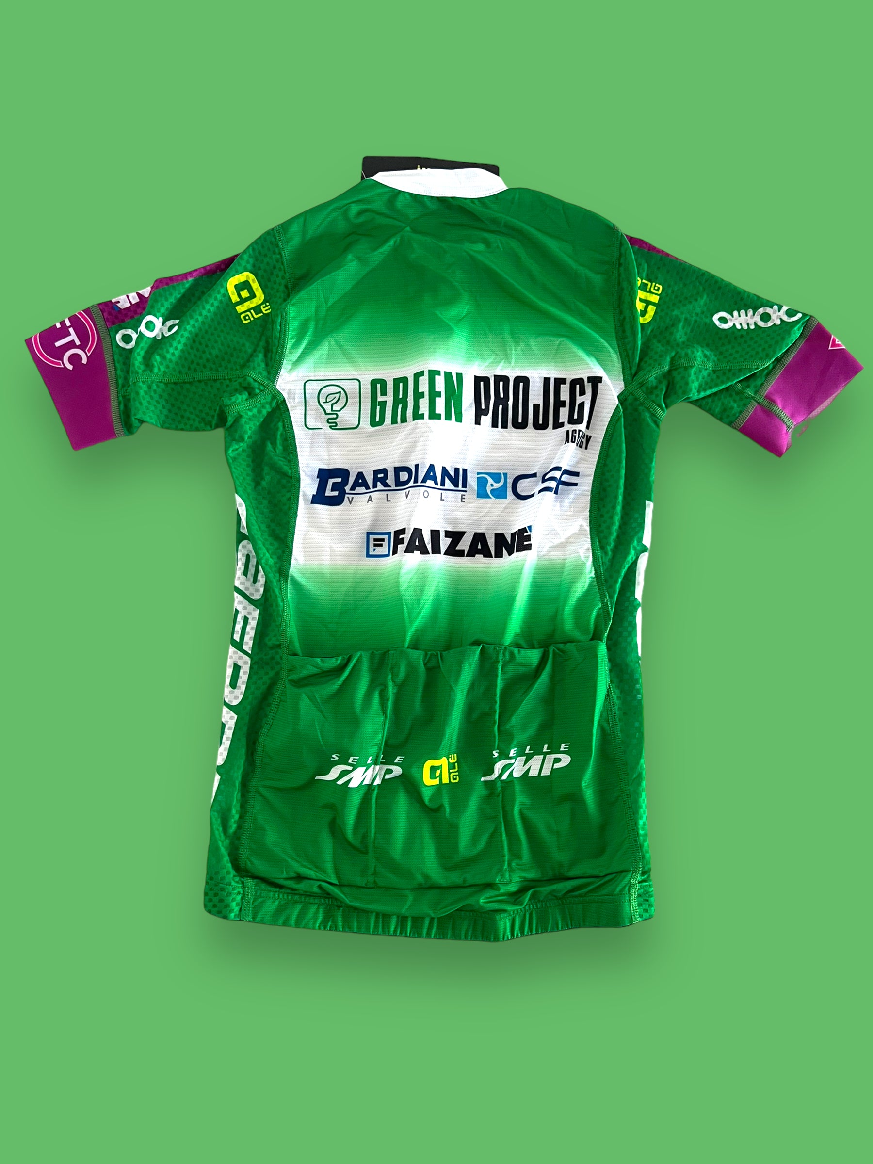 Short Sleeve Jersey + Gloves Bundle | Ale | Bardiani Green Project Pro Team | Pro Cycling Kit