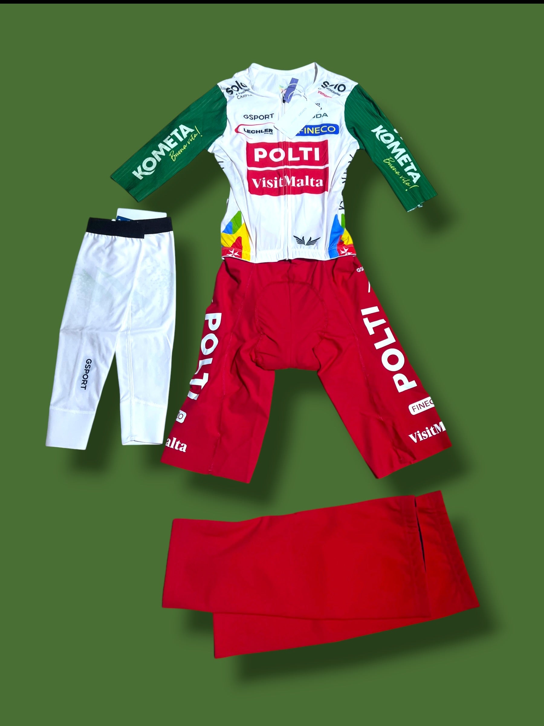Aero Suit Racesuit Knee and Arm Warmers Bundle| G-Sport Pro Cycling Kit
