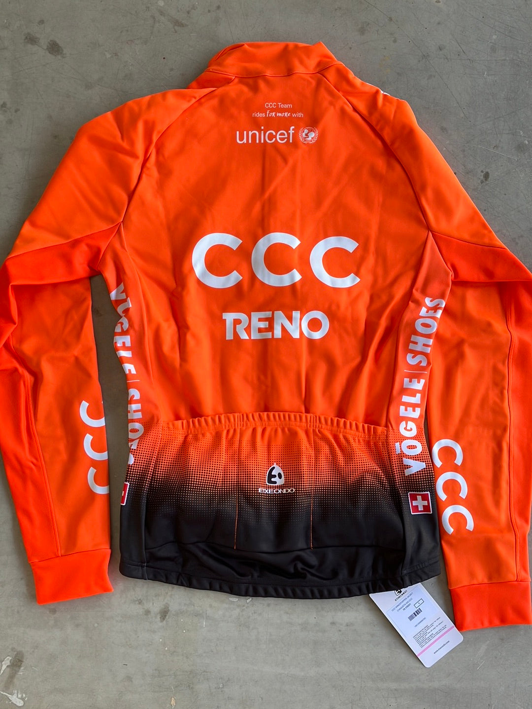 Thermal Winter Jacket Long Sleeve Gore Windstopper |Extendo |CCC Reno Giant |Pro Cycling Kit
