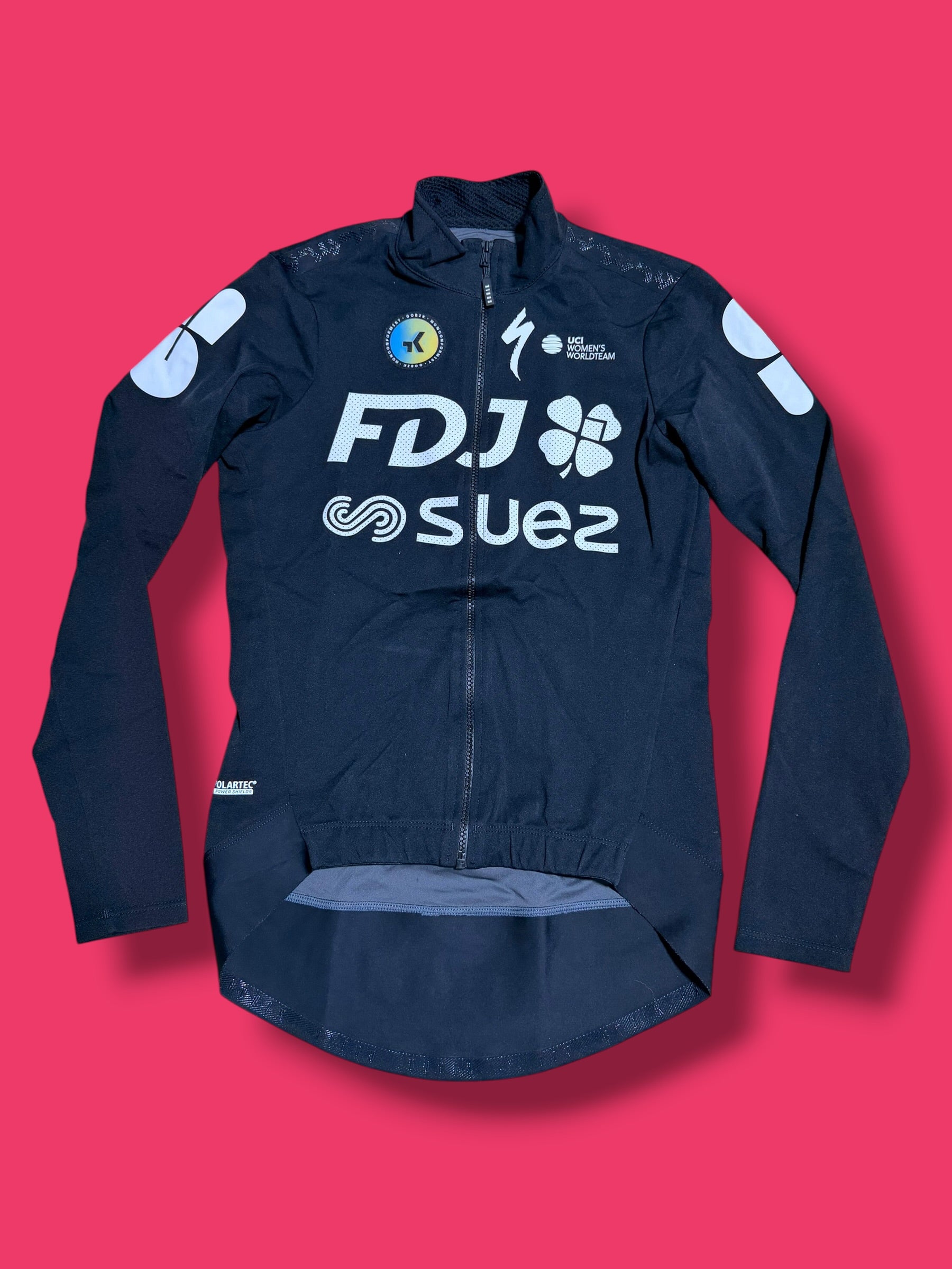 Long Sleeve Gabba Rain Jersey Womens|FDJ Suez |Gobik Pro Cycling Kit