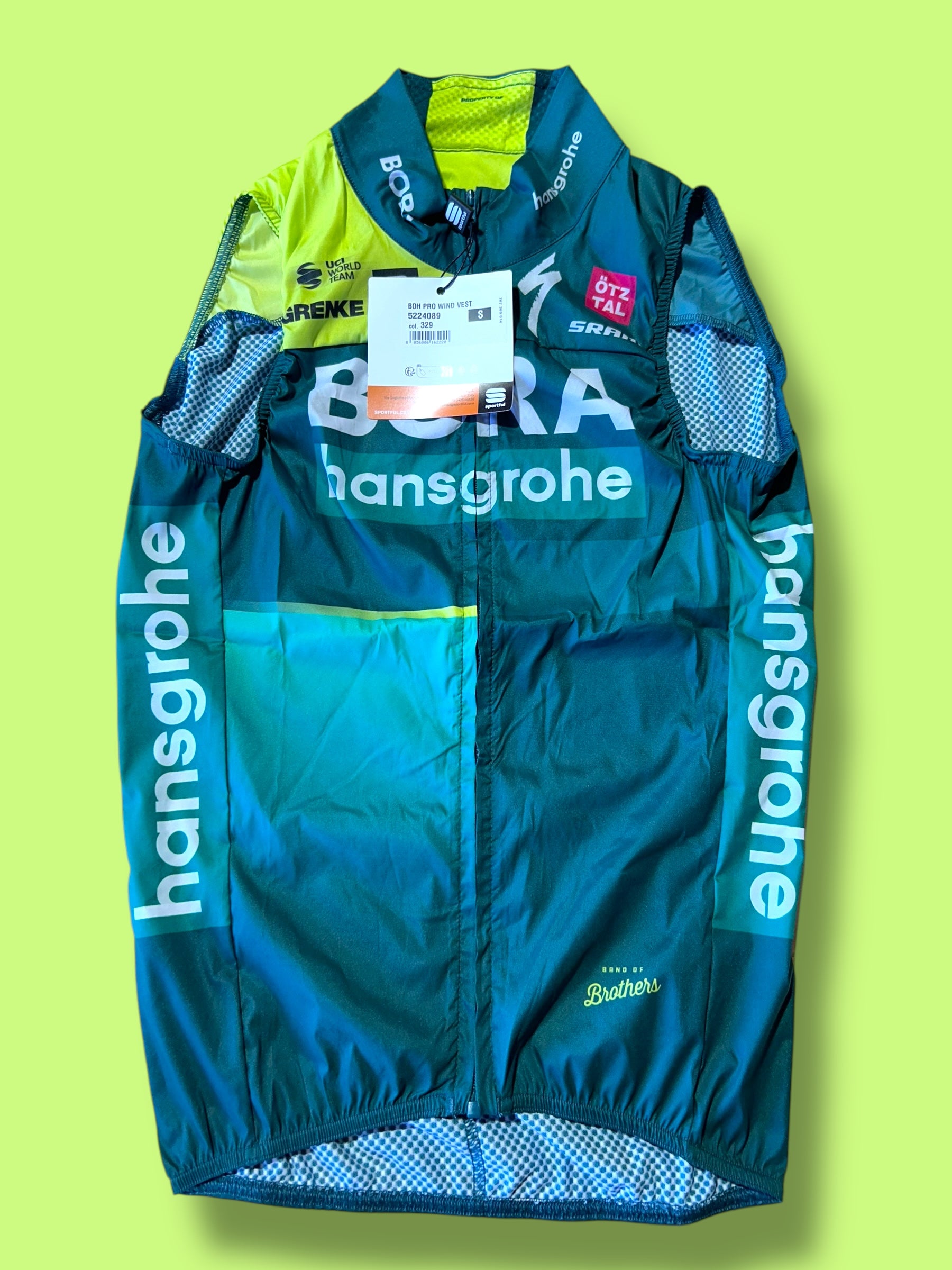 Wind Vest Gilet Team Issued Winter | Sportful | Bora Hansgrohe| Pro Cycling Kit