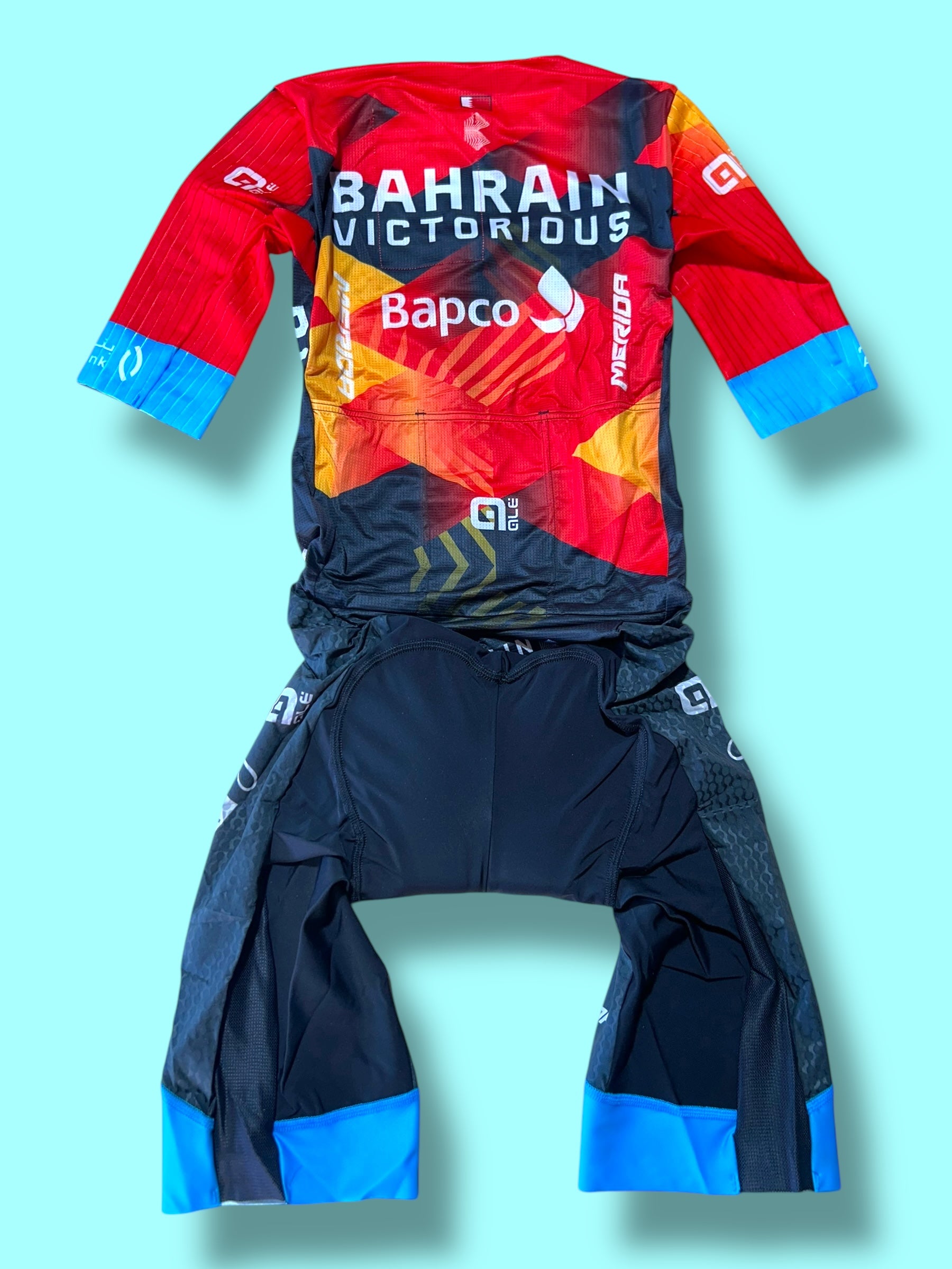 Aerosuit Summer Mesh Road Racing Triathlon Roadsuit| Ale |Bahrain Victorious| Pro Cycling Kit