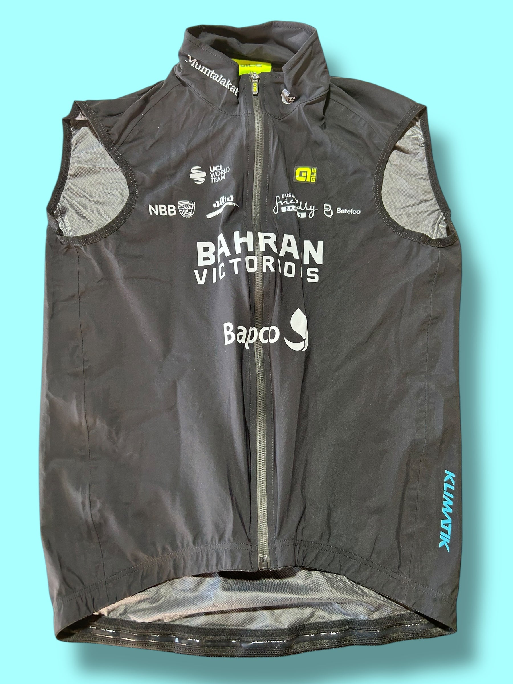 Rain Vest Gilet Windproof Waterproof Winter | Ale |Bahrain Victorious| Pro Cycling Kit