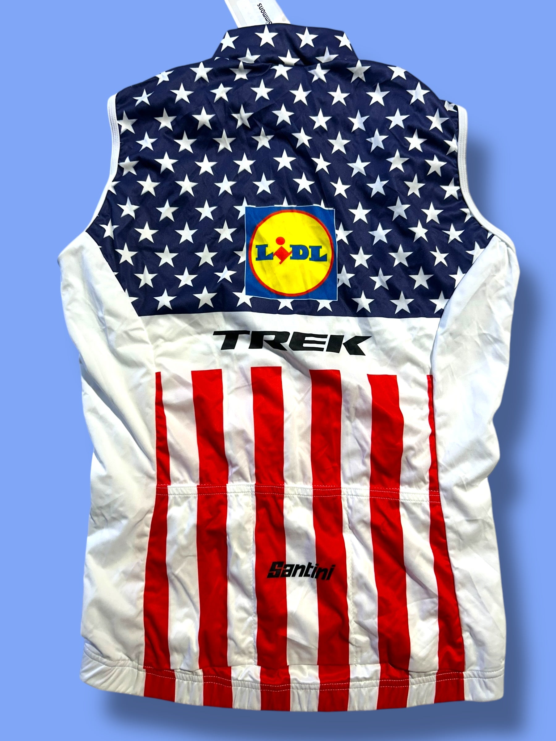 Wind Vest Team Issued Gilet USA National Champion | Santini | Lidl Trek | Pro Cycling Kit
