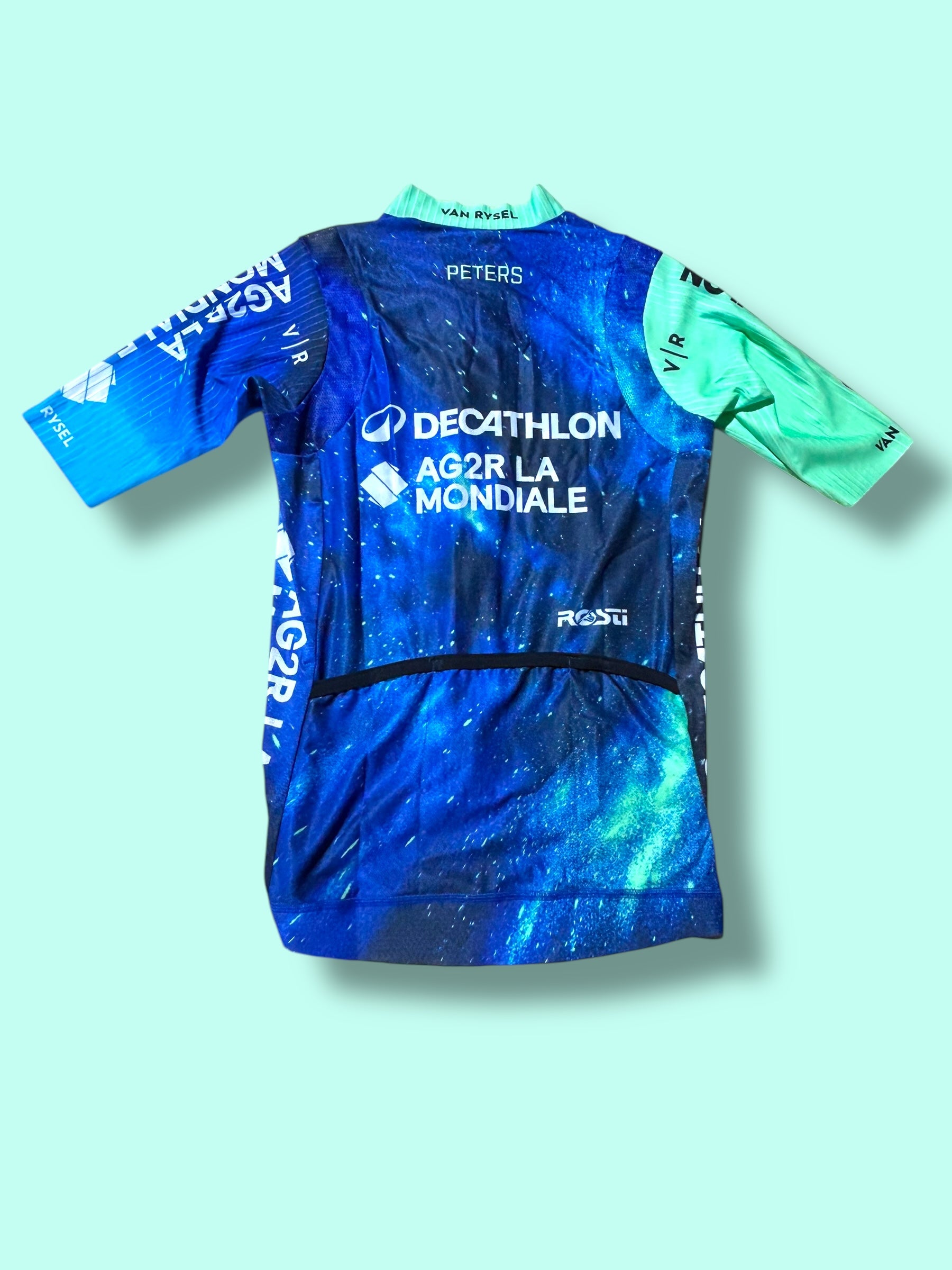 Aero Jersey NANS PETERS Short Sleeve Racing Maillot | Decathlon AG2R La Mondiale | Rosti | Pro Cycling Kit