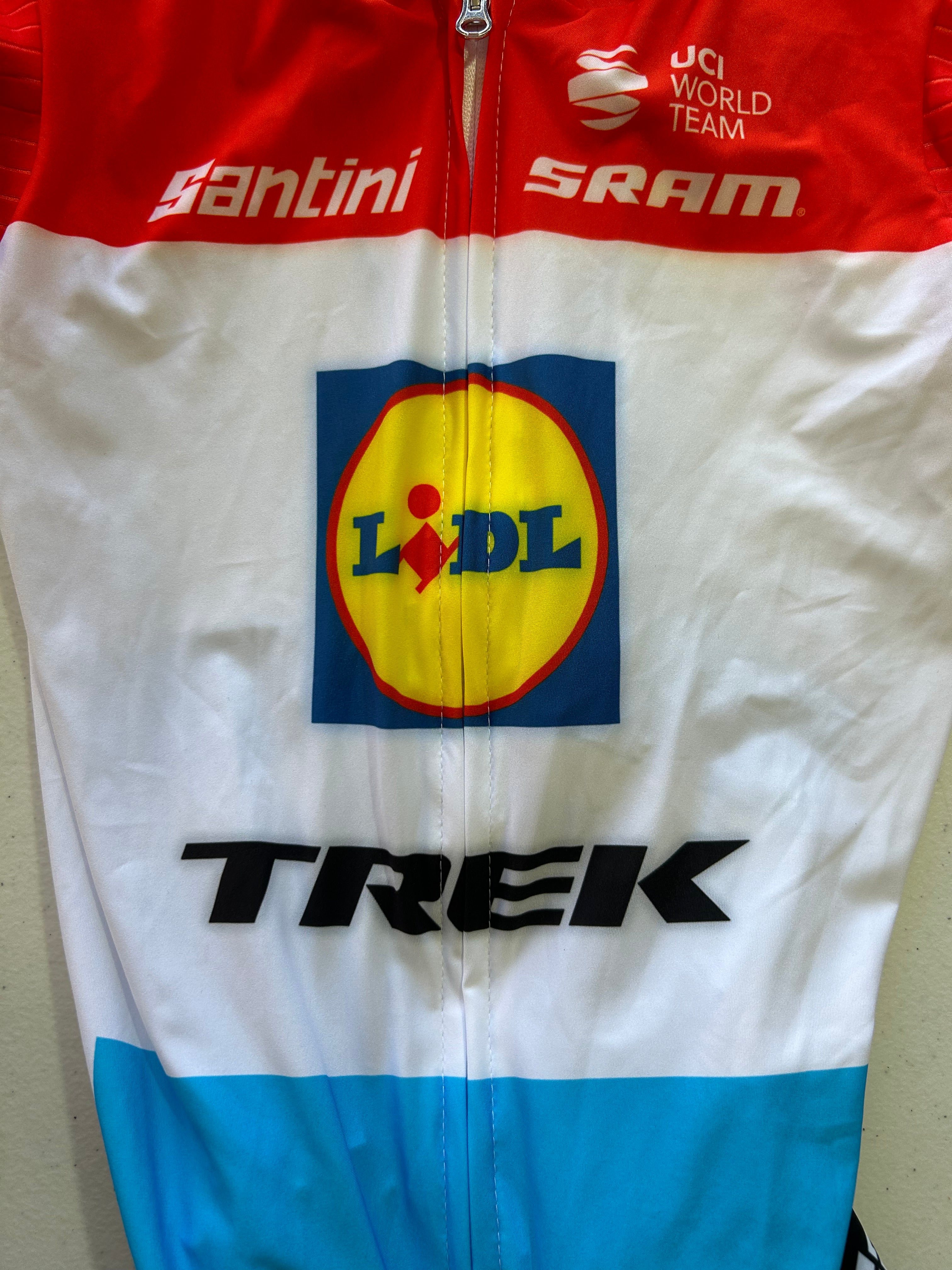 Aero Suit Roadsuit Sprint Suit | Santini | Lidl Trek | Pro Cycling Kit