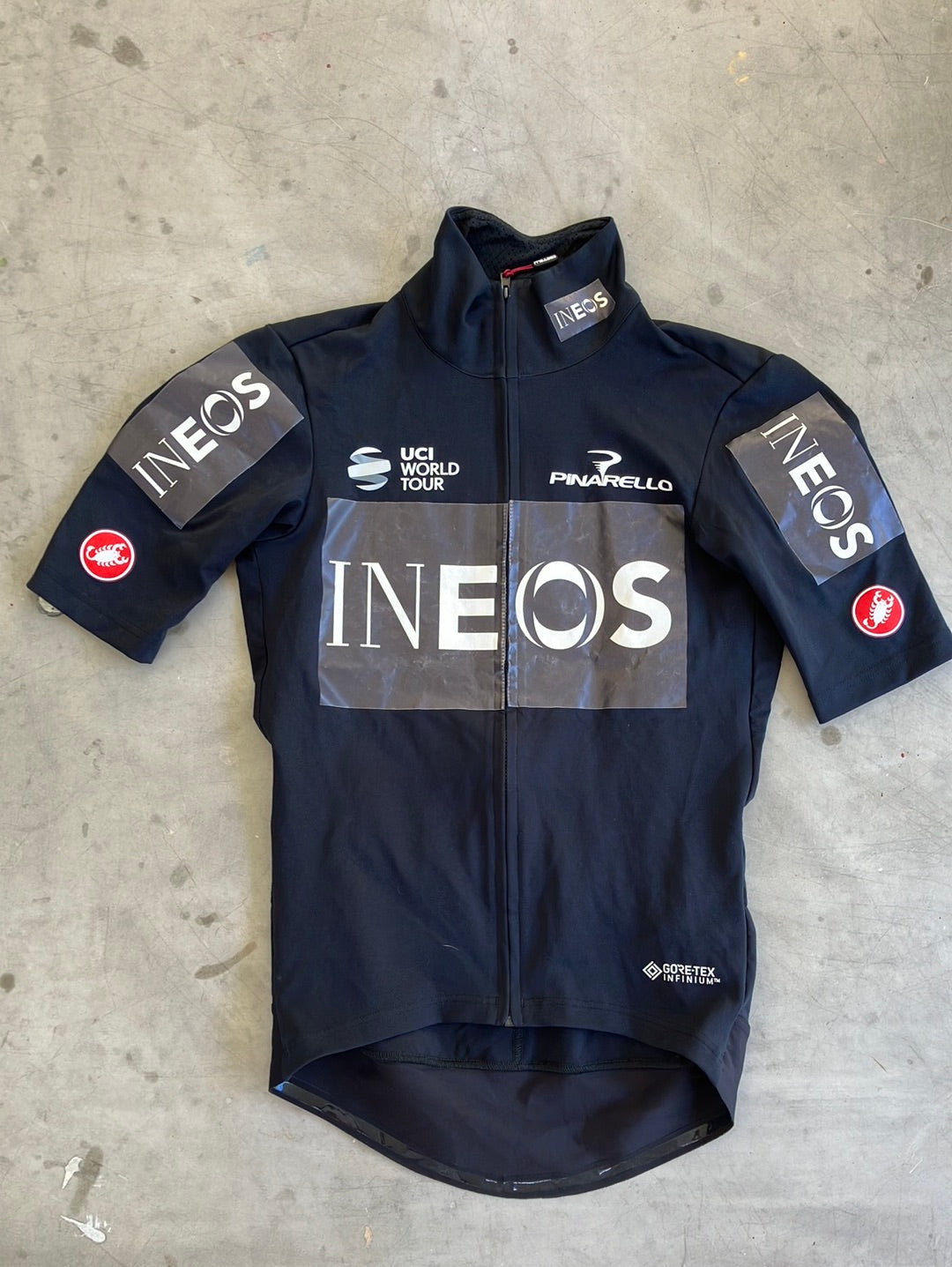 Clothing Rain Jacket Castelli Team Ineos Perfetto Ros Long Sleeve