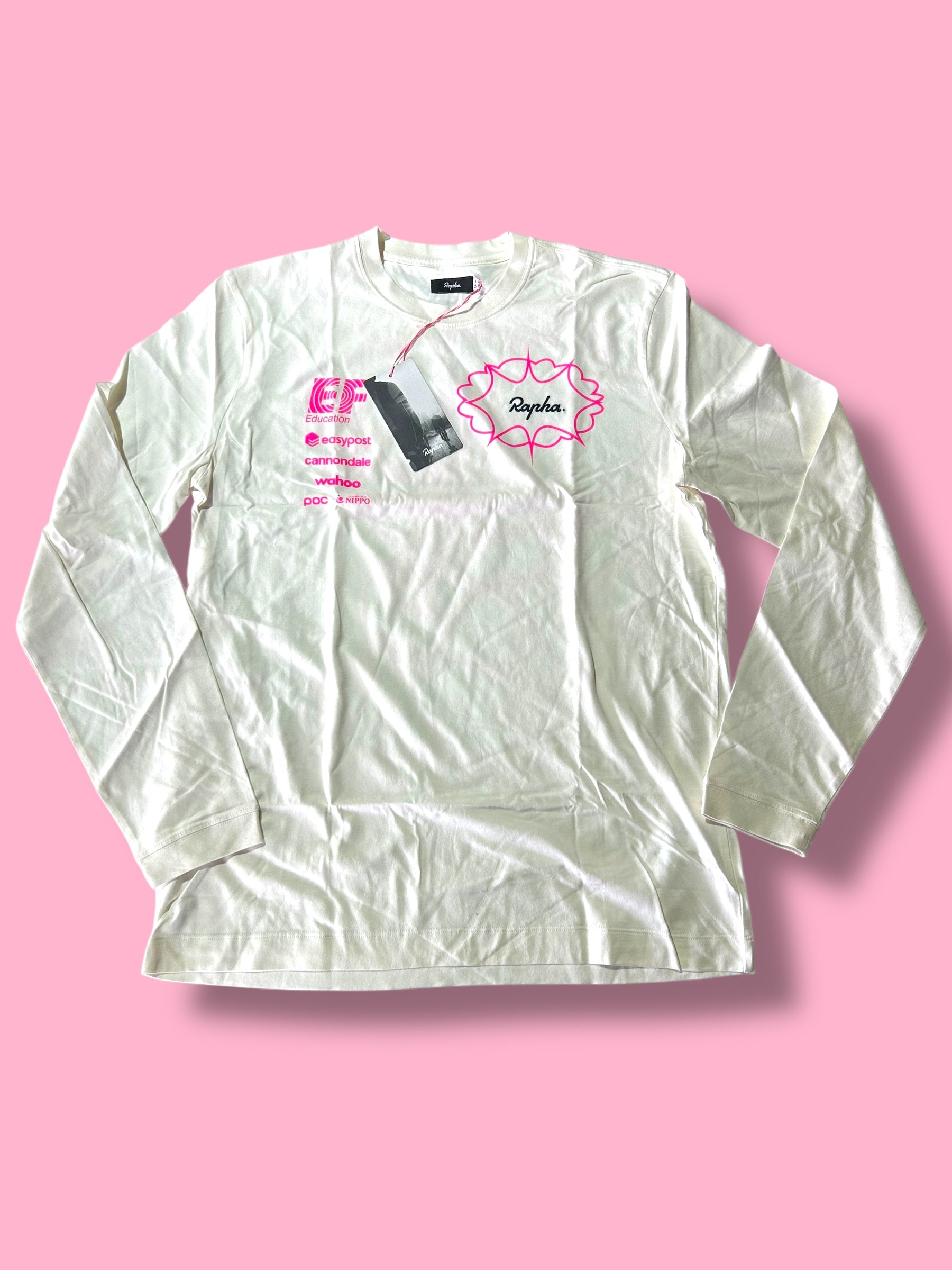 Long Sleeve T-Shirt Official Team Mens Casual Wear | Rapha Pro Team | EF Education First | Pro Cycling Kit
