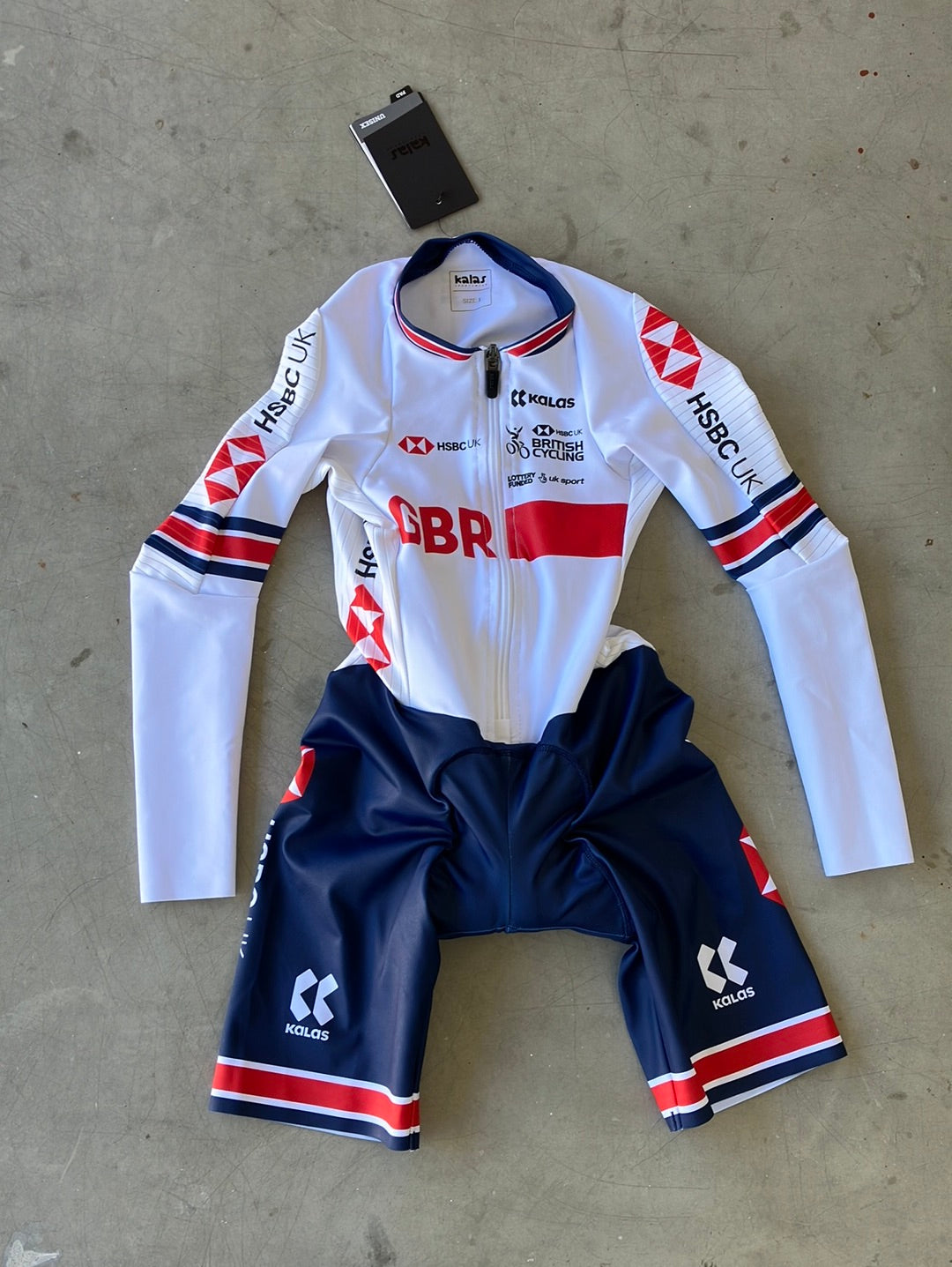 Long Sleeve Aero TT Suit Time Trial Skinsuit | Kalas | Team GB Great Britain - British Cycling GBR | Pro Cycling Kit