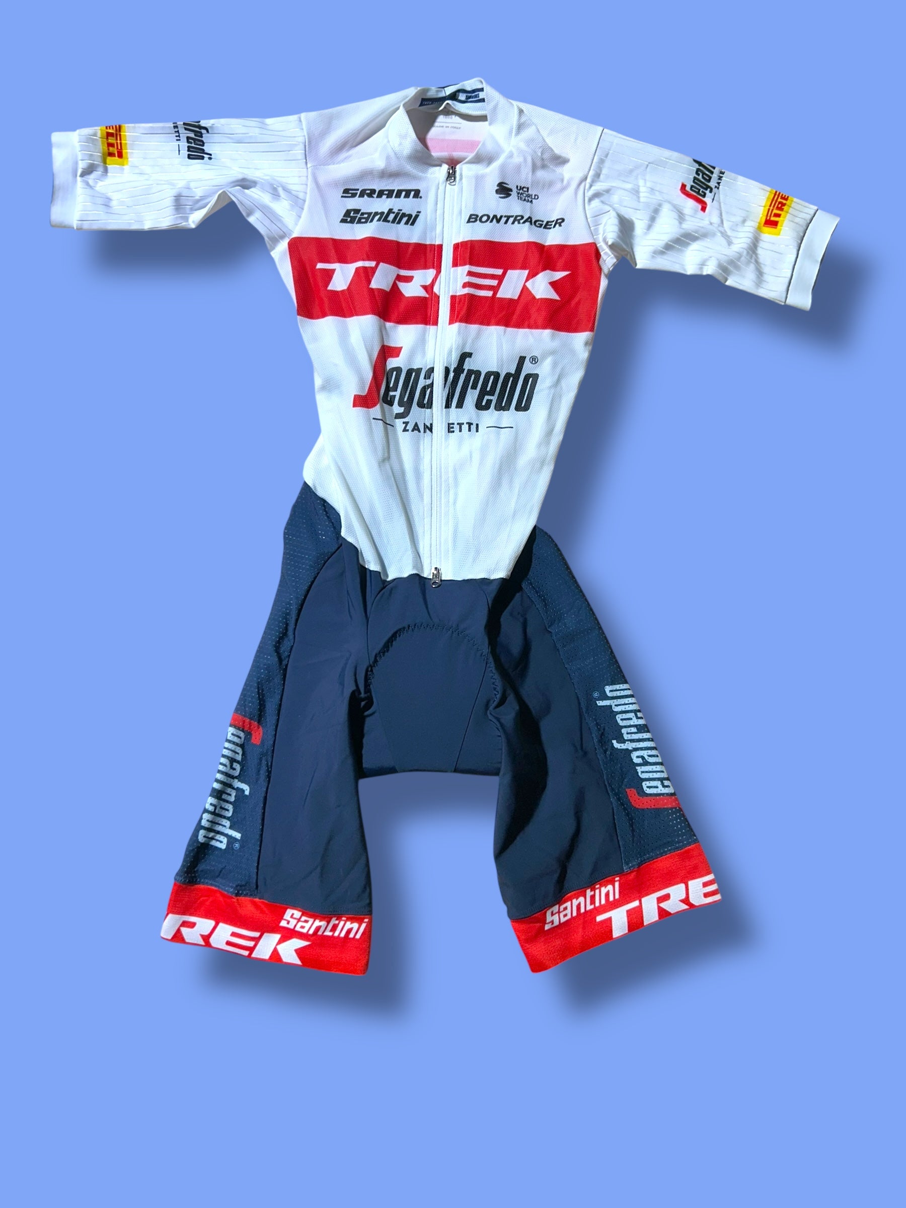 Summer Aero Suit Roadsuit Sprint Suit Team Issued! | Santini | Trek Segafredo | Pro Cycling Kit