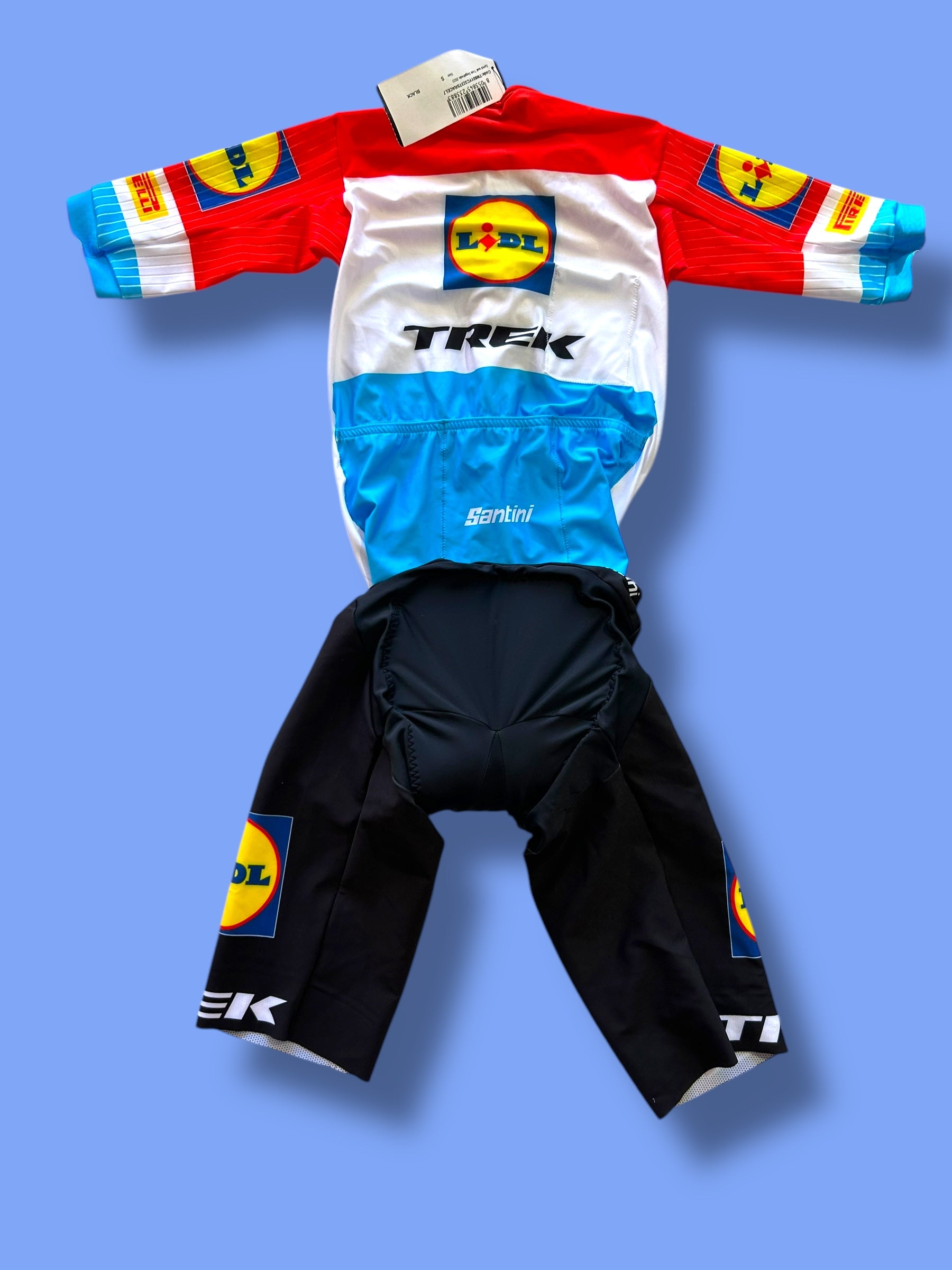Aero Suit Roadsuit Sprint Suit | Santini | Lidl Trek | Pro Cycling Kit