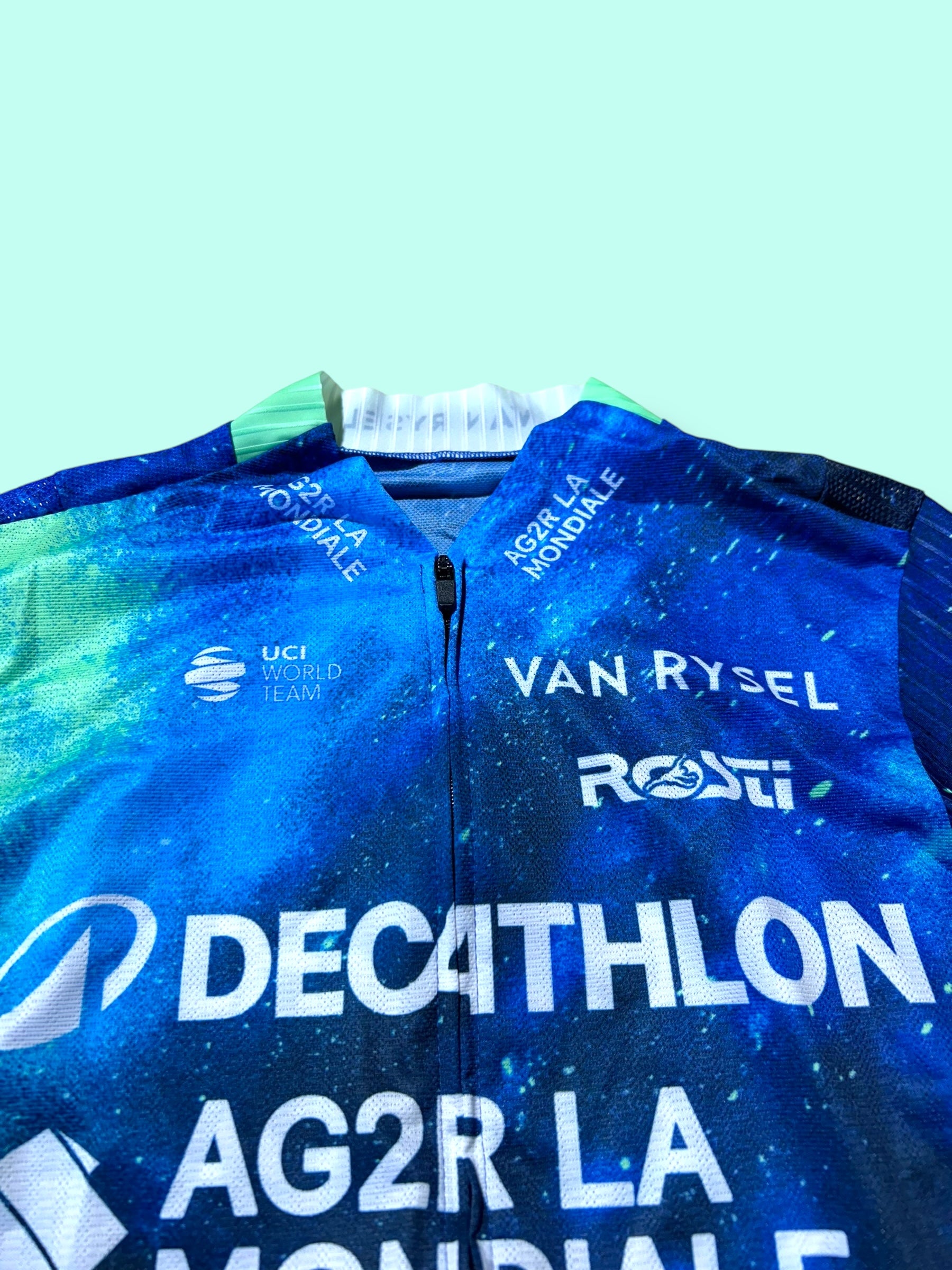 Aero Jersey DE BONDT Short Sleeve Racing Maillot | Decathlon AG2R La Mondiale | Rosti | Pro Cycling Kit