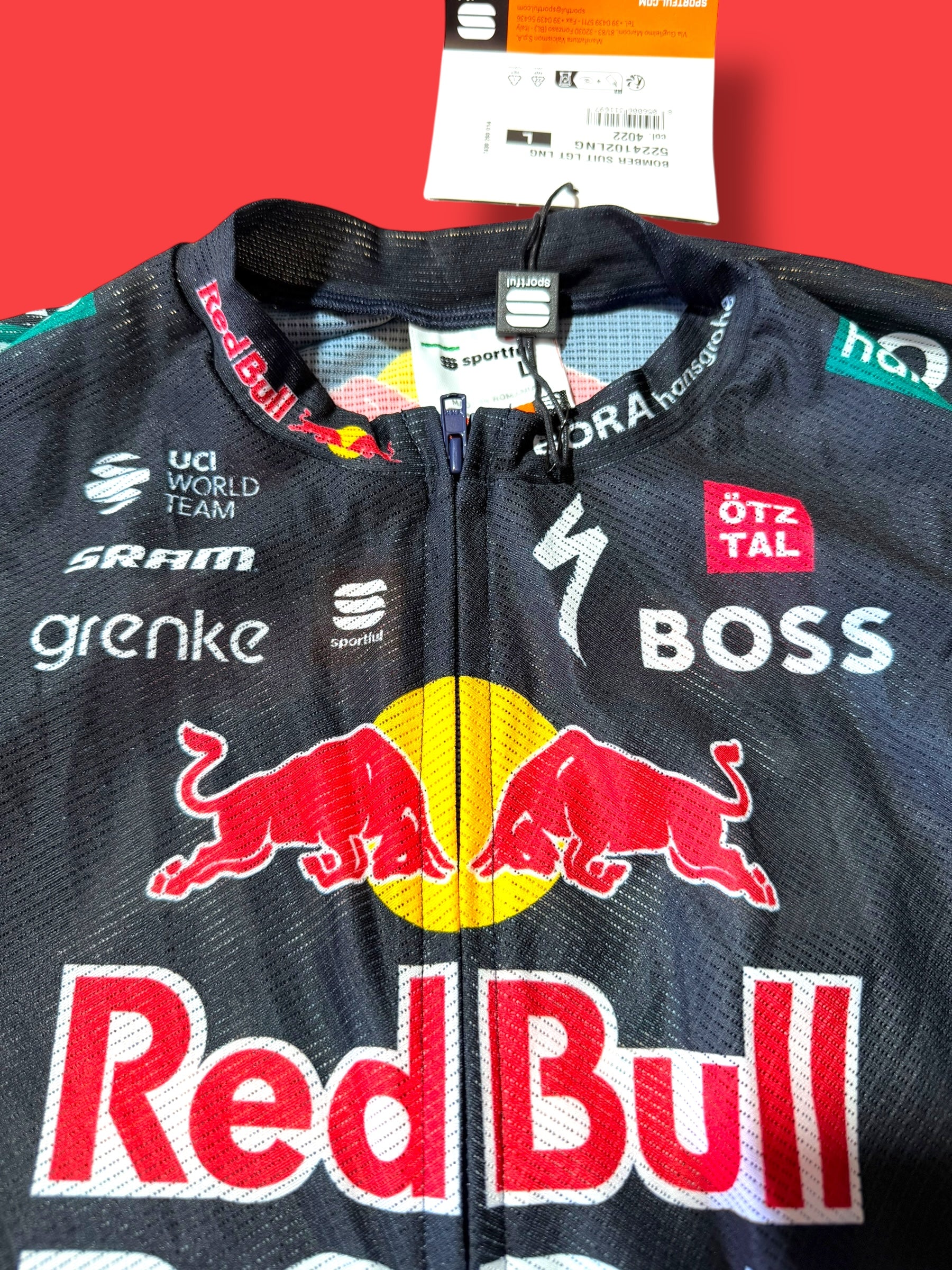 Summer Aero Race Suit Roadsuit Skinsuit|Sportfull|Red Bull Bora Hansgrohe |Pro Cycling