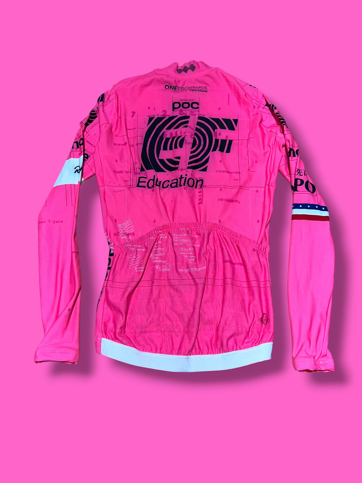 EF 2021 Pro Team Midweight Long Sleeve Jersey - USA Champion Bands | EF Education First | Rapha Men's Pro Kit