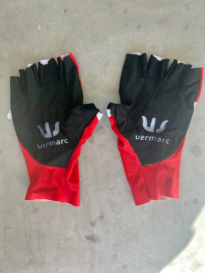Lotto Soudal | Vermarc Red TT Gloves | Rider-Issued Pro Team Kit