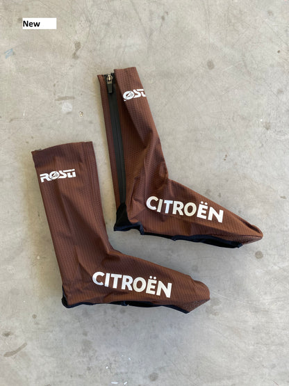 Rain Cycling Overshoes AG2R Citroen | Rosti with Zip | Rider-Issued Pro Team Kit