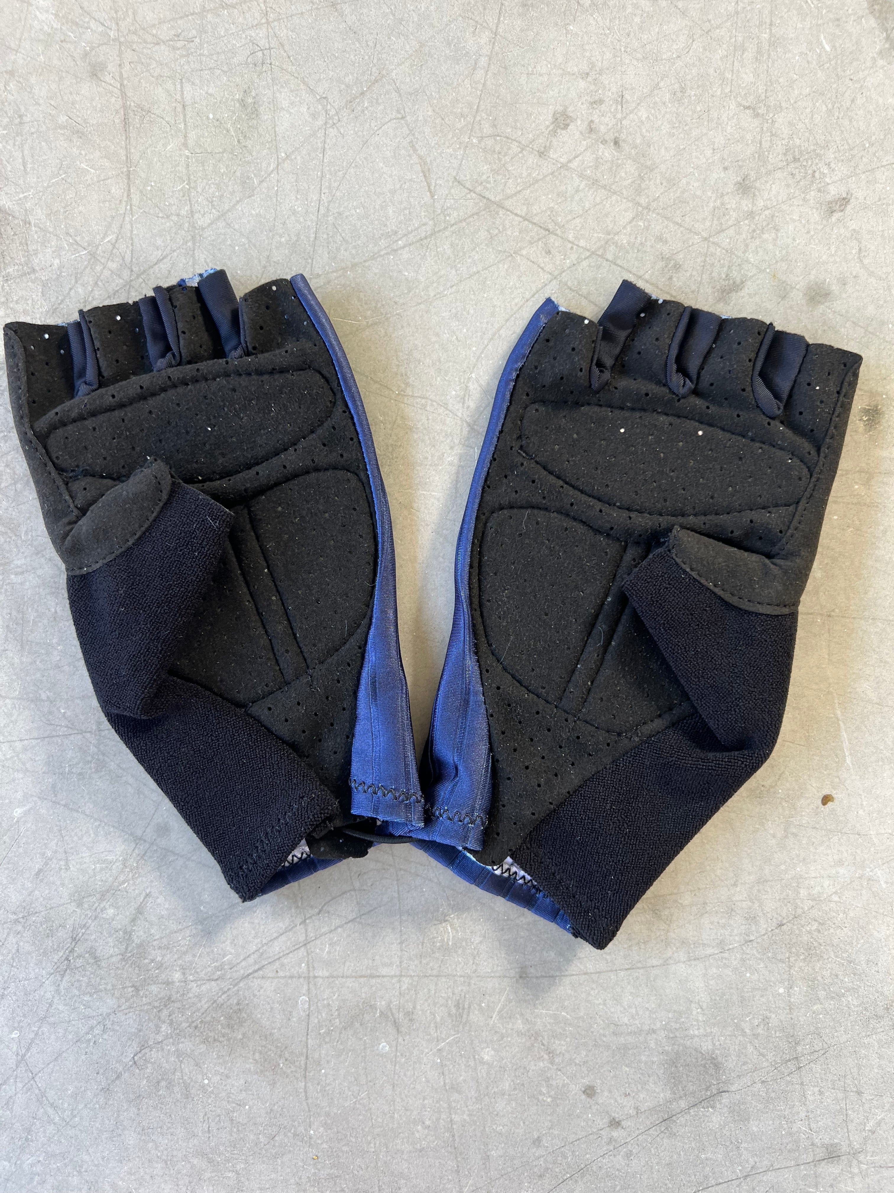 Trek Segafredo | Santini Padded Race Gloves | Navy | Rider-Issued Pro Team Kit