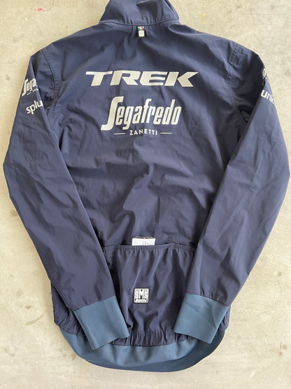 Trek Segafredo | Santini Rain Jacket | Navy | Rider-Issued Pro Team Kit