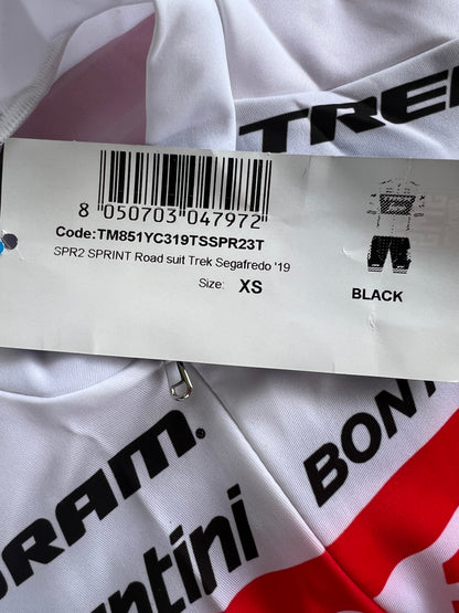 Trek Segafredo | Santini Sprint Suit | White | Rider-Issued Pro Team Kit