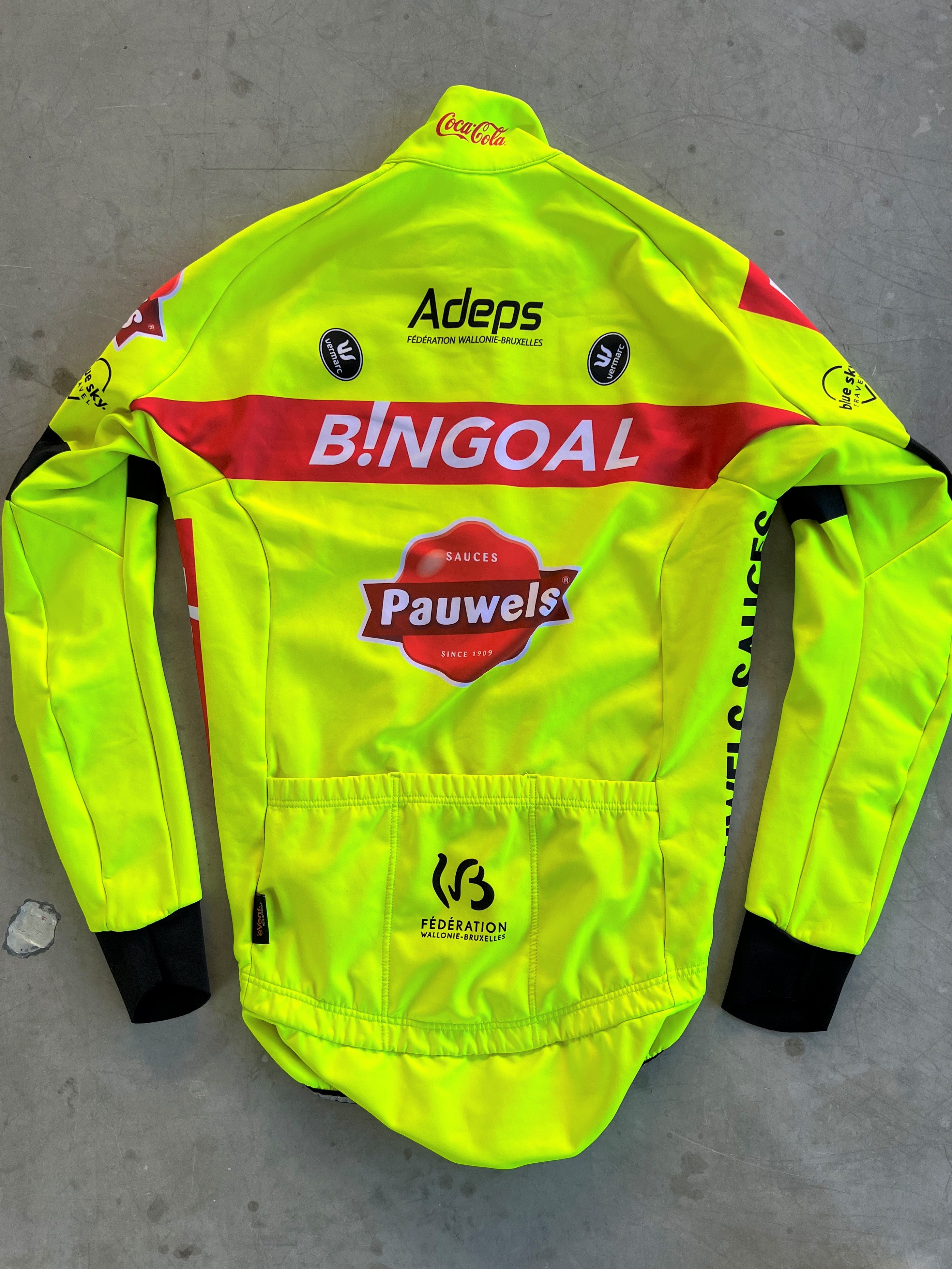 Bingoal | Vermarc Long Sleeve Gabba Jersey + Race Bibs Set | Size S | Rider-Issued Pro Team Kit