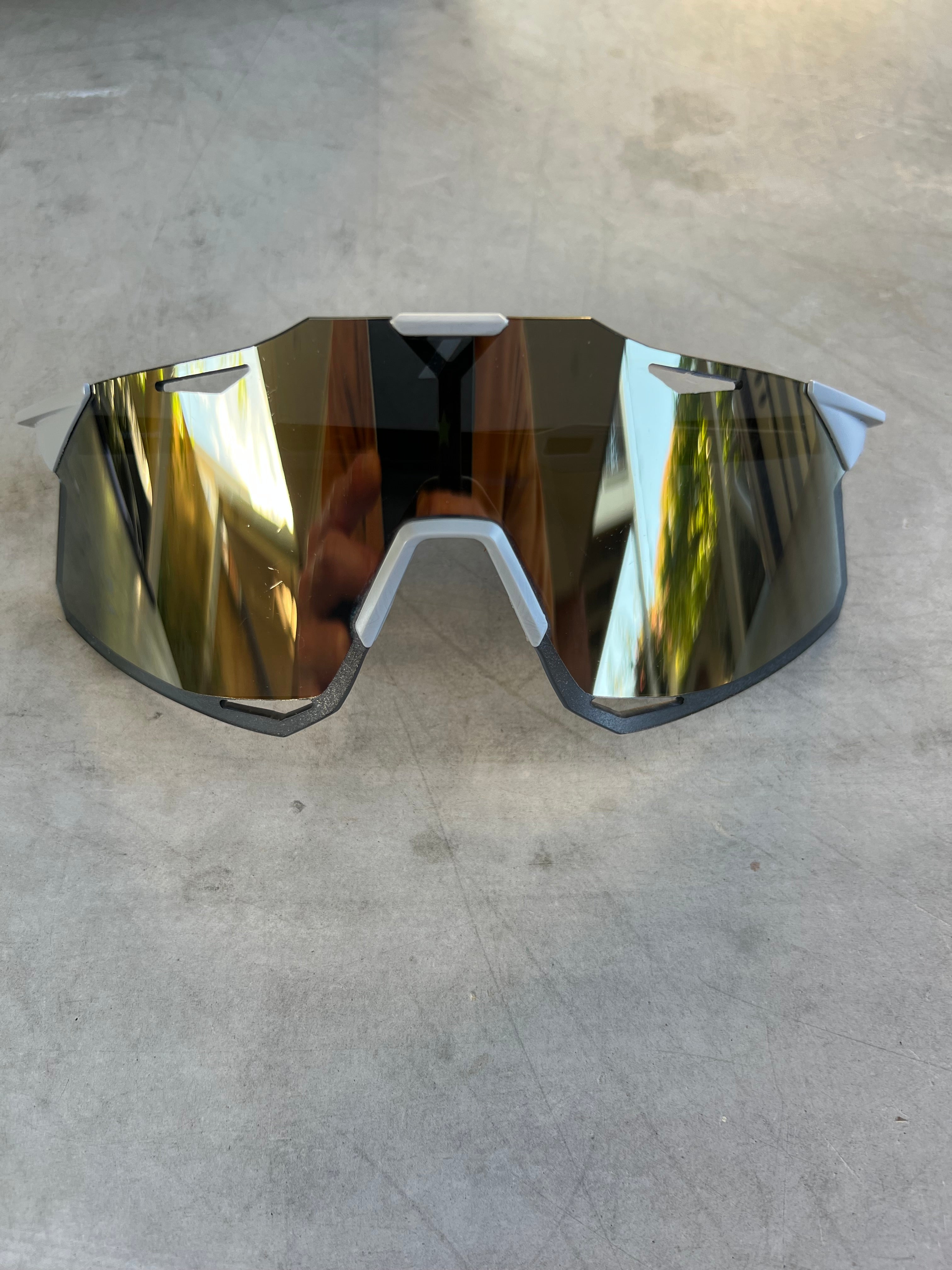Alpecin Deceuninck | 100% S2 Sunglasses with 7 Spare Lenses | White | Rider-Issued Pro Team Kit