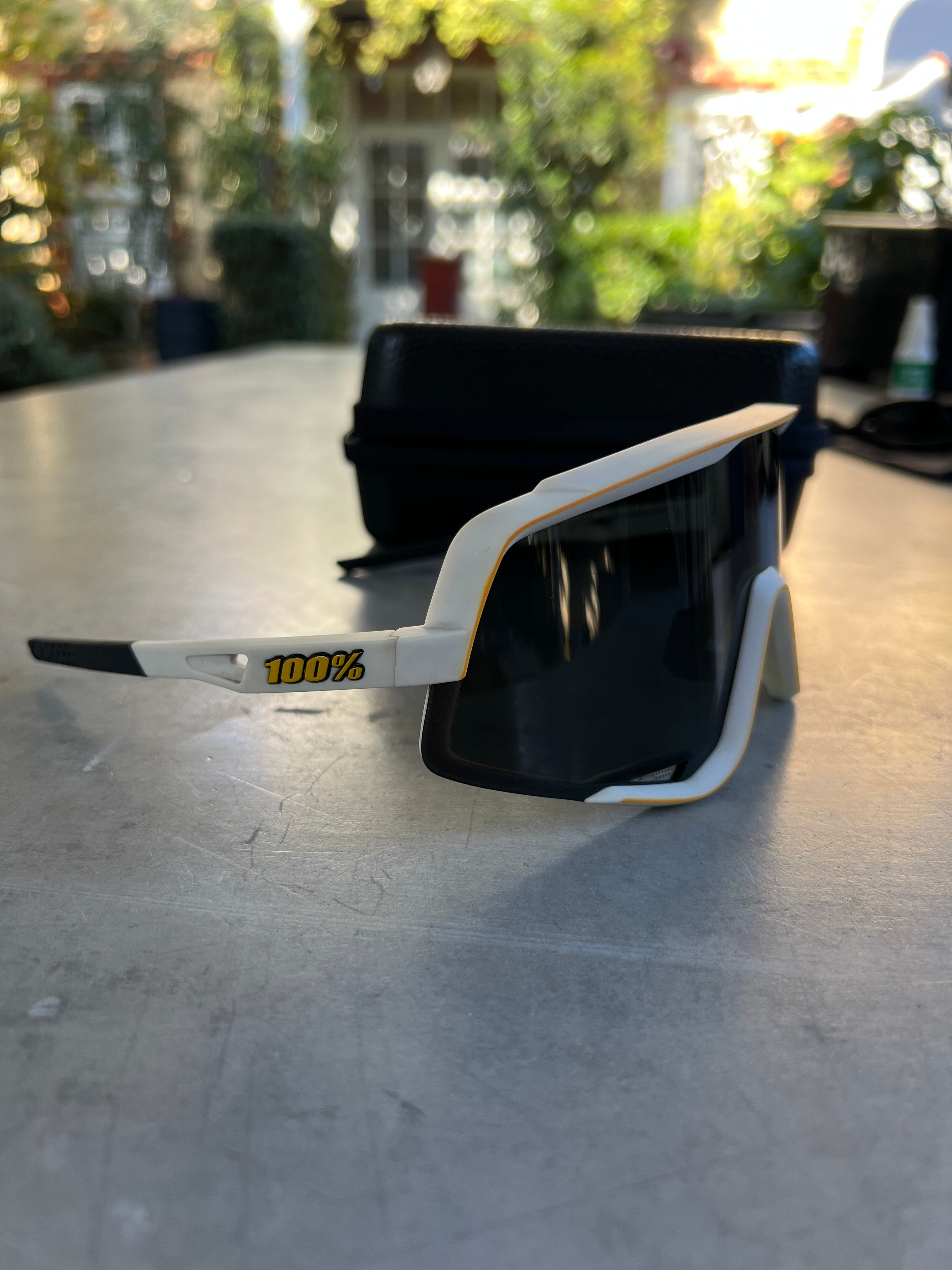Alpecin Deceuninck | 100% Glendale Sunglasses | White | Rider-Issued Pro Team Kit