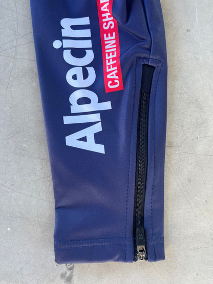 Alpecin Fenix Men | Kalas Rain Leg Warmers | Navy | M | Rider-Issued Pro Team Kit