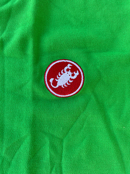 Cannondale Drapac | Castelli Men's Polo shirt | Green | XL | Rider-Issued Casual Pro Team Kit - Clearance