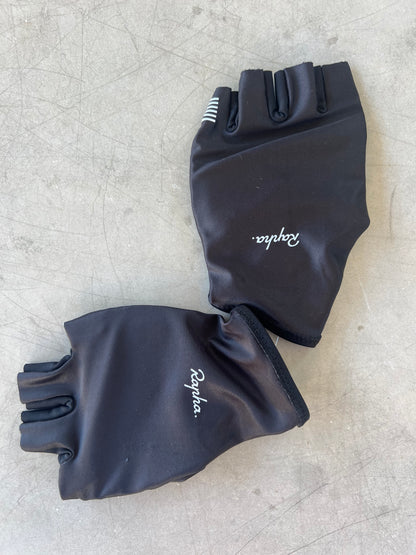 EF Pro Cycling 2020 | Rapha Padded Cycling Gloves - Giro Edition | Black | S | Team Issued Pro Kit