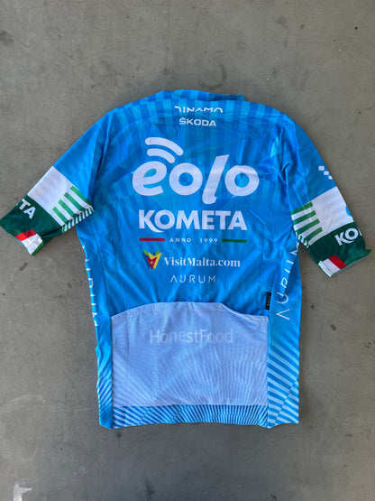 Eolo | Gobik Short Sleeve Aero Jersey | Blue | S | Rider-Issued Pro Team Kit