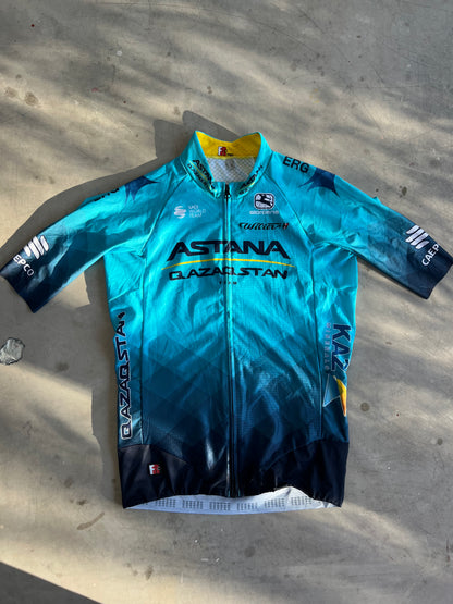 Astana | Giordana Bundle - Jersey, Bibs, Gilet | S | Rider-Issued Pro Team Kit